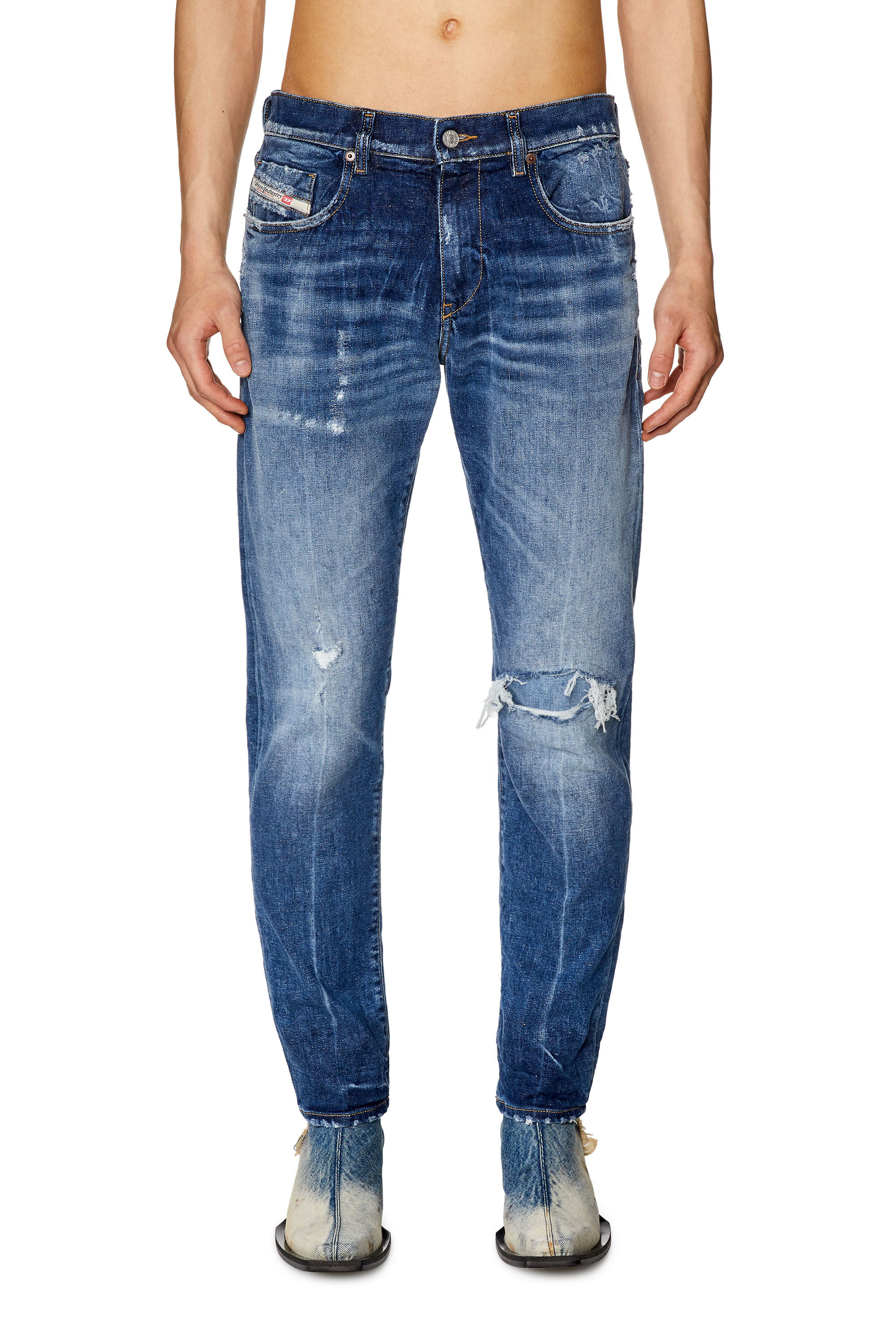 Diesel - Slim Jeans 2019 D-Strukt 09G15, Medium blue - Image 3
