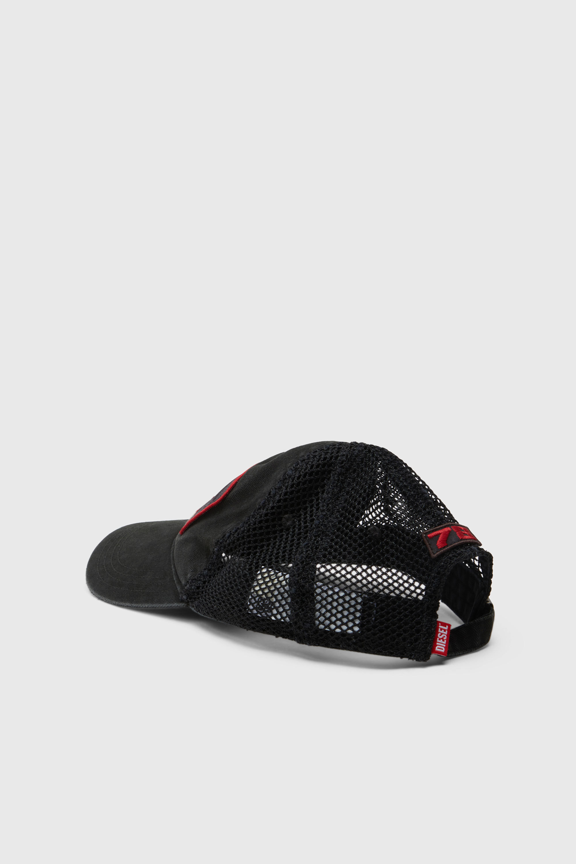 Diesel - C-MESHY, Man's Baseball cap with fishnet mesh in Black - 2