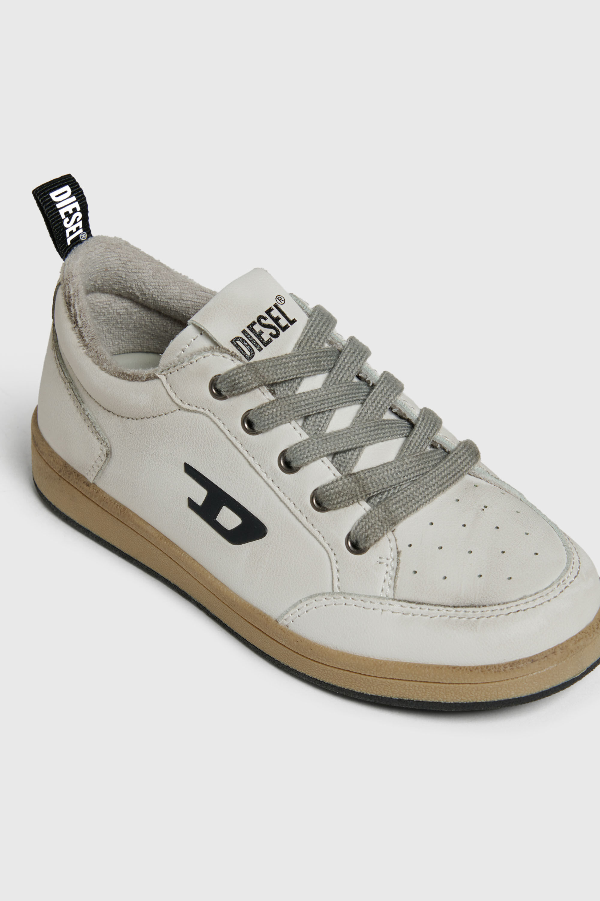 Diesel - S-KIRJY, Unisex's S-Kirjy - Perforated sneakers with D logo in White - 4