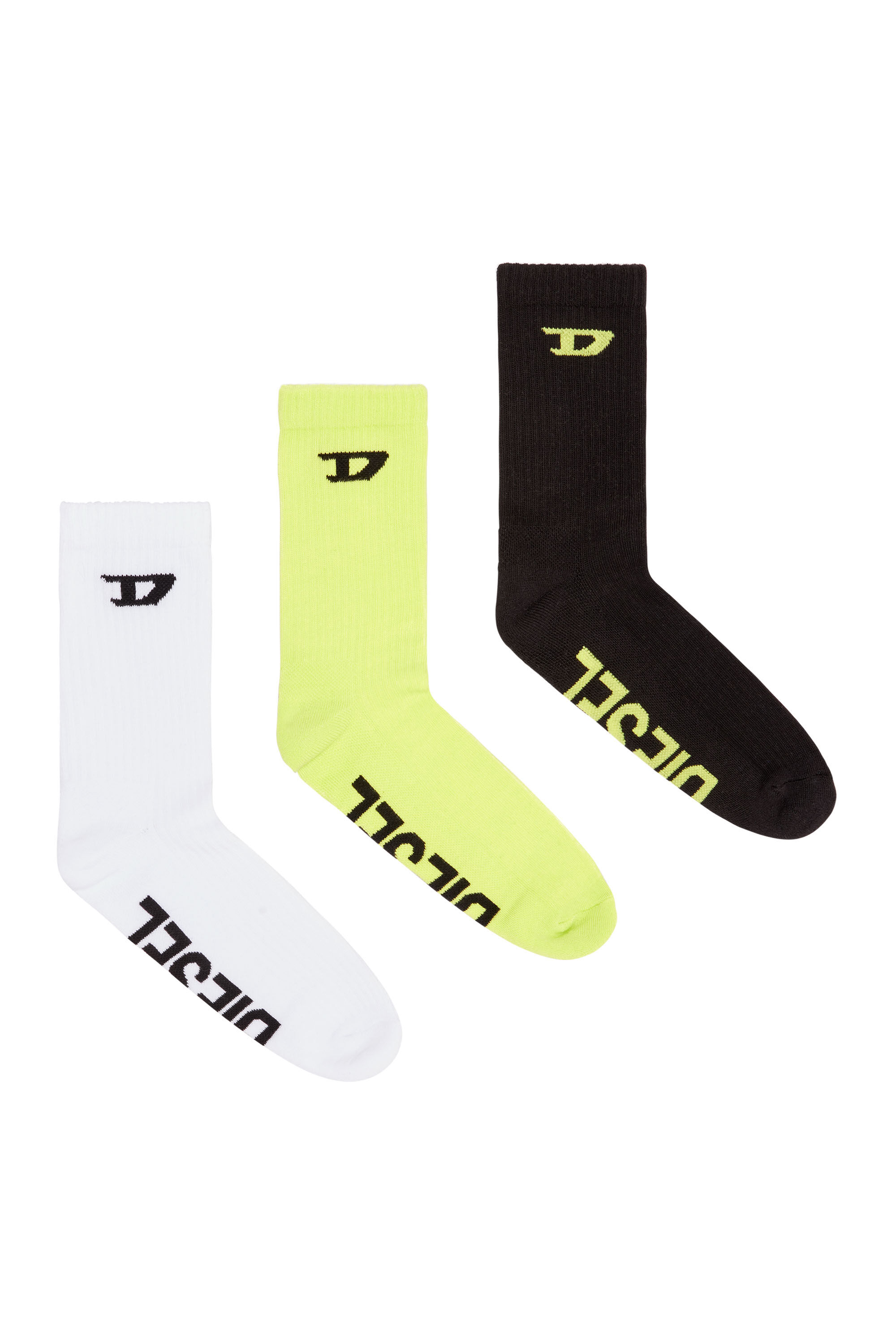 Diesel - SKM-D-CREW-SPORT-SOCKS, Green/Black - Image 1