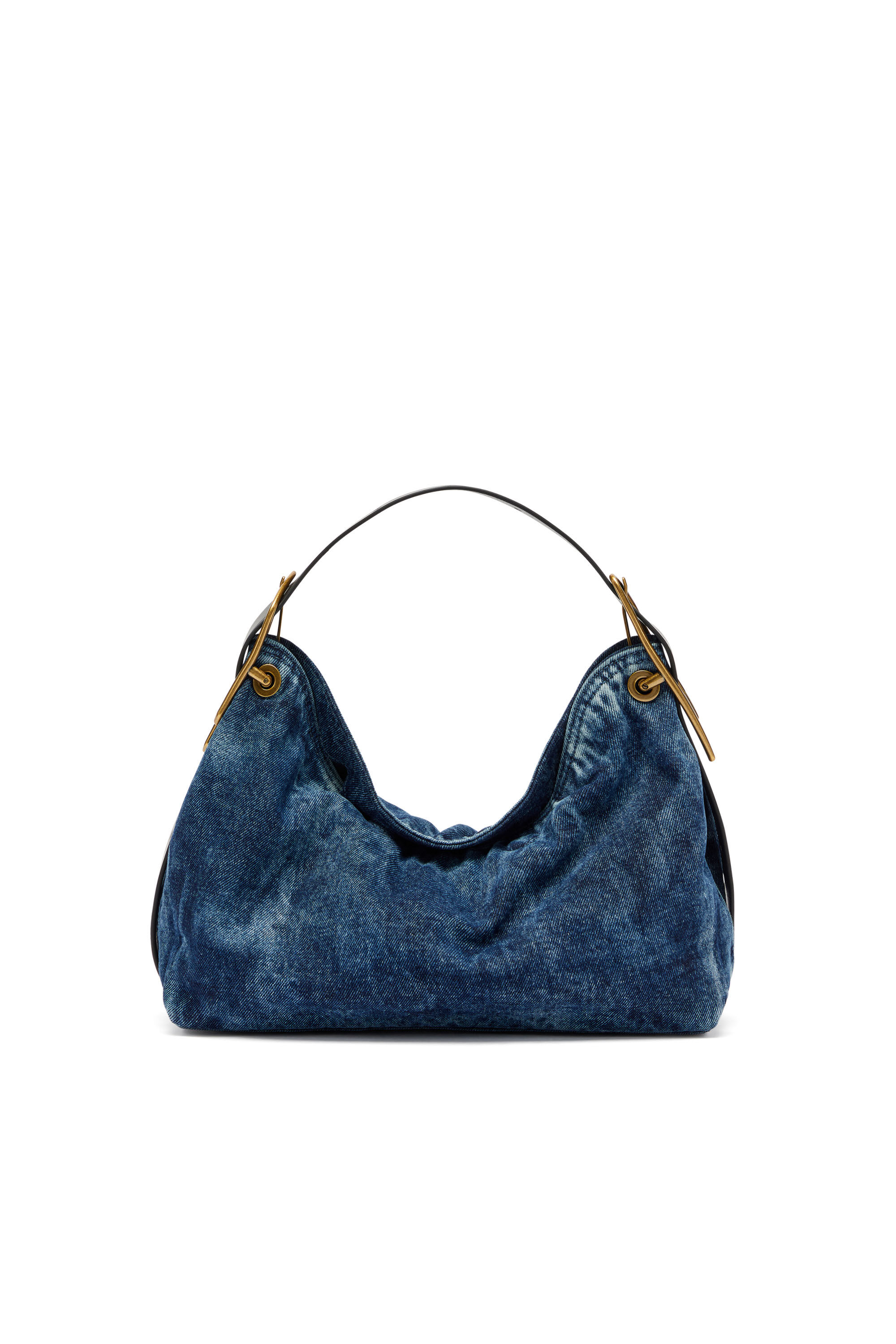 Diesel - D-LINE HOBO S, Woman's D-Line-Denim shoulder bag in Medium blue - 2