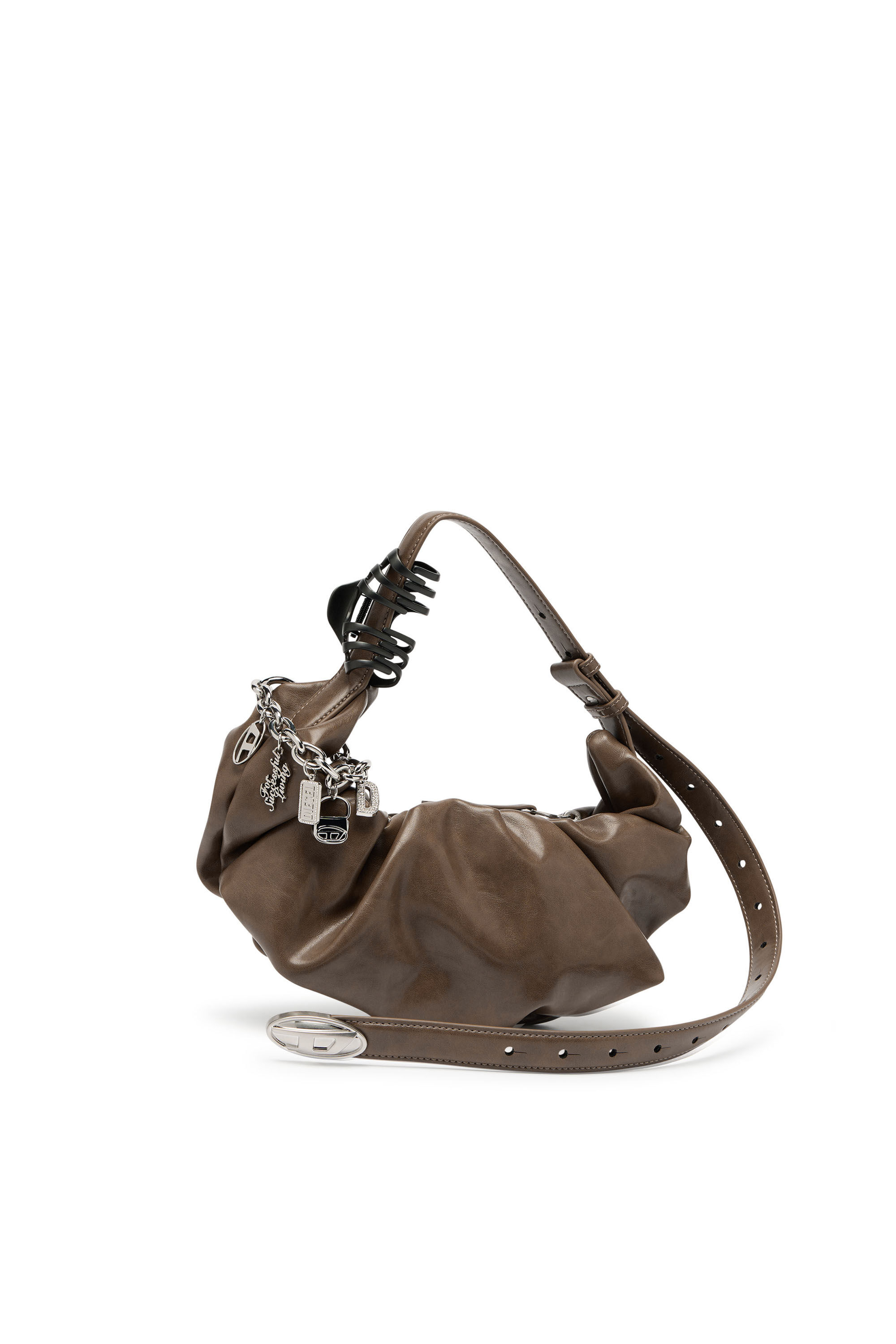 Diesel - GRAB-D HOBO S, Woman's Grab-D-Hobo bag in Brown - 6