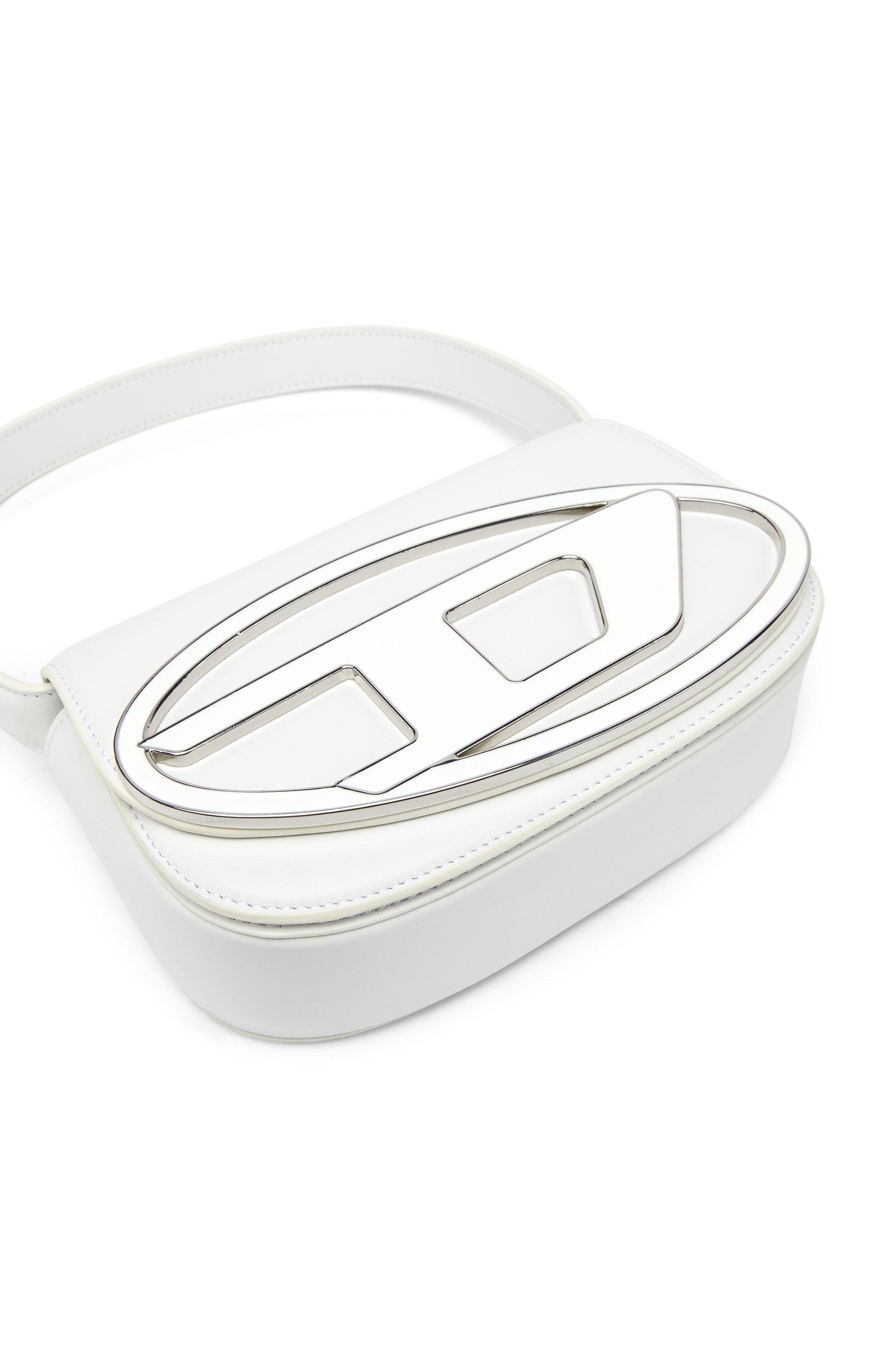 DIESEL ディーゼル 1DR ボディバッグ ハンドバッグ ホワイト レザー Women's 1DR-Iconic shoulder bag in nappa leather | White | Diesel