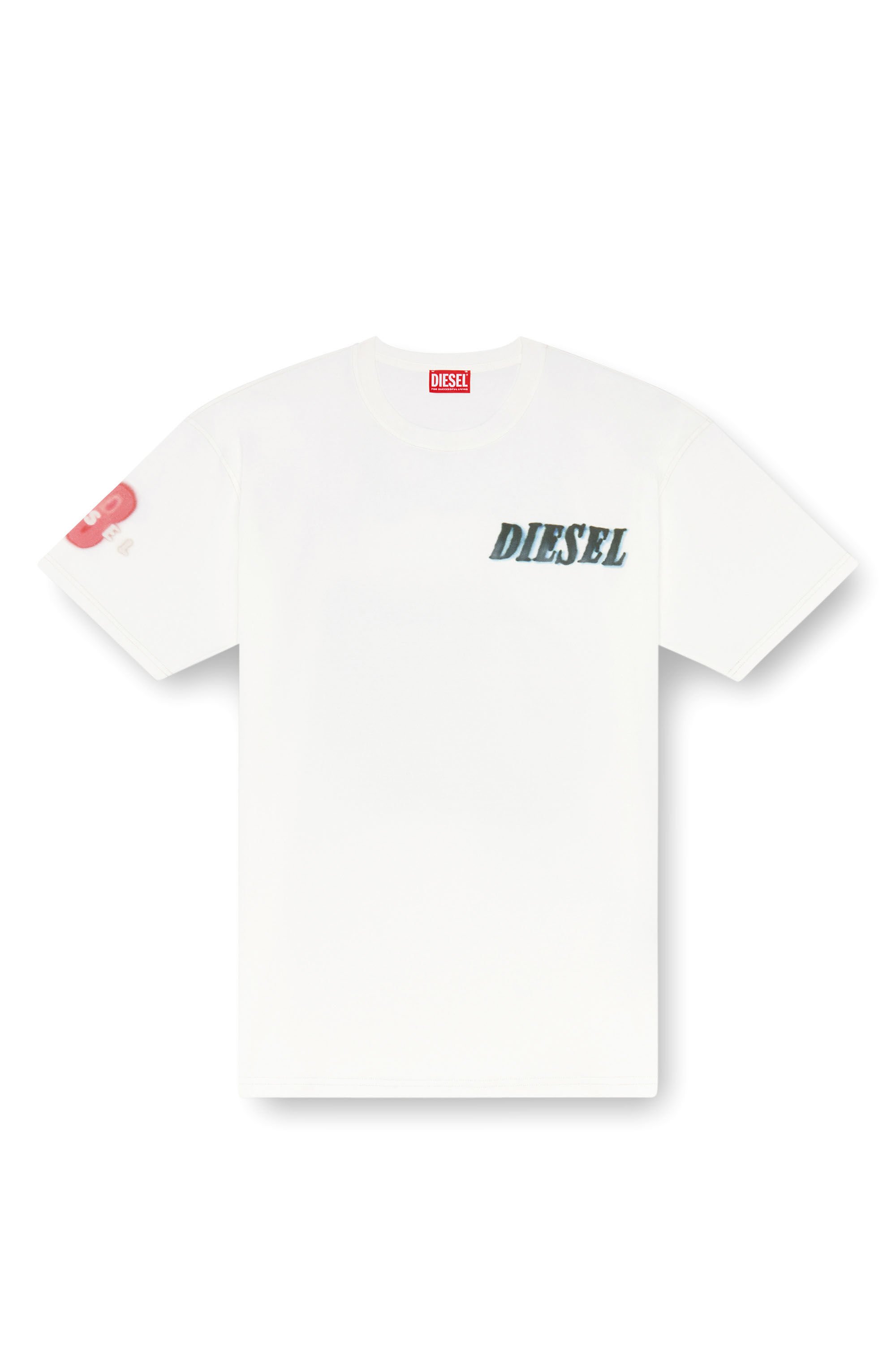 Diesel - T-BOXT-Q19, Man T-shirt with logo and tyre print in White - Image 2