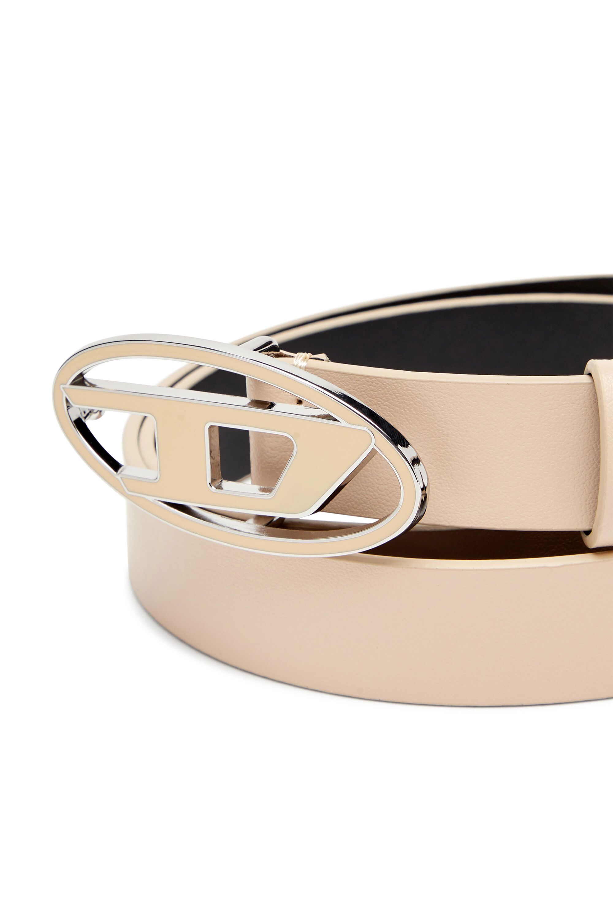 ベルト Diesel B-1Dr 25 Belt With Enamelled Buckle Men's Leather belt with enamelled logo buckle | Diesel B-1DR-RR