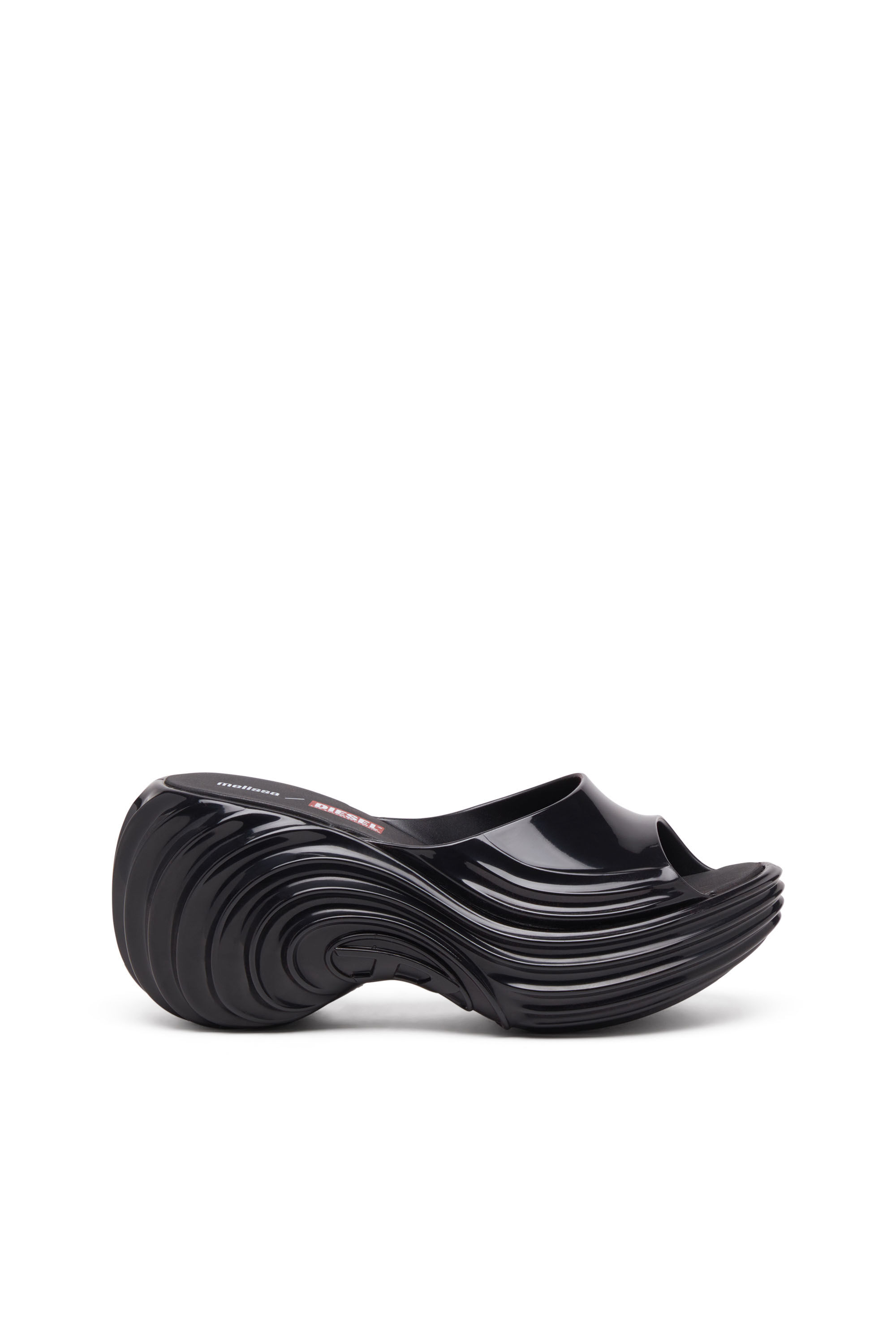 Melissa Quantum Platform + DIESELサンダル Women's Platform mule in Melflex® | Black | Diesel