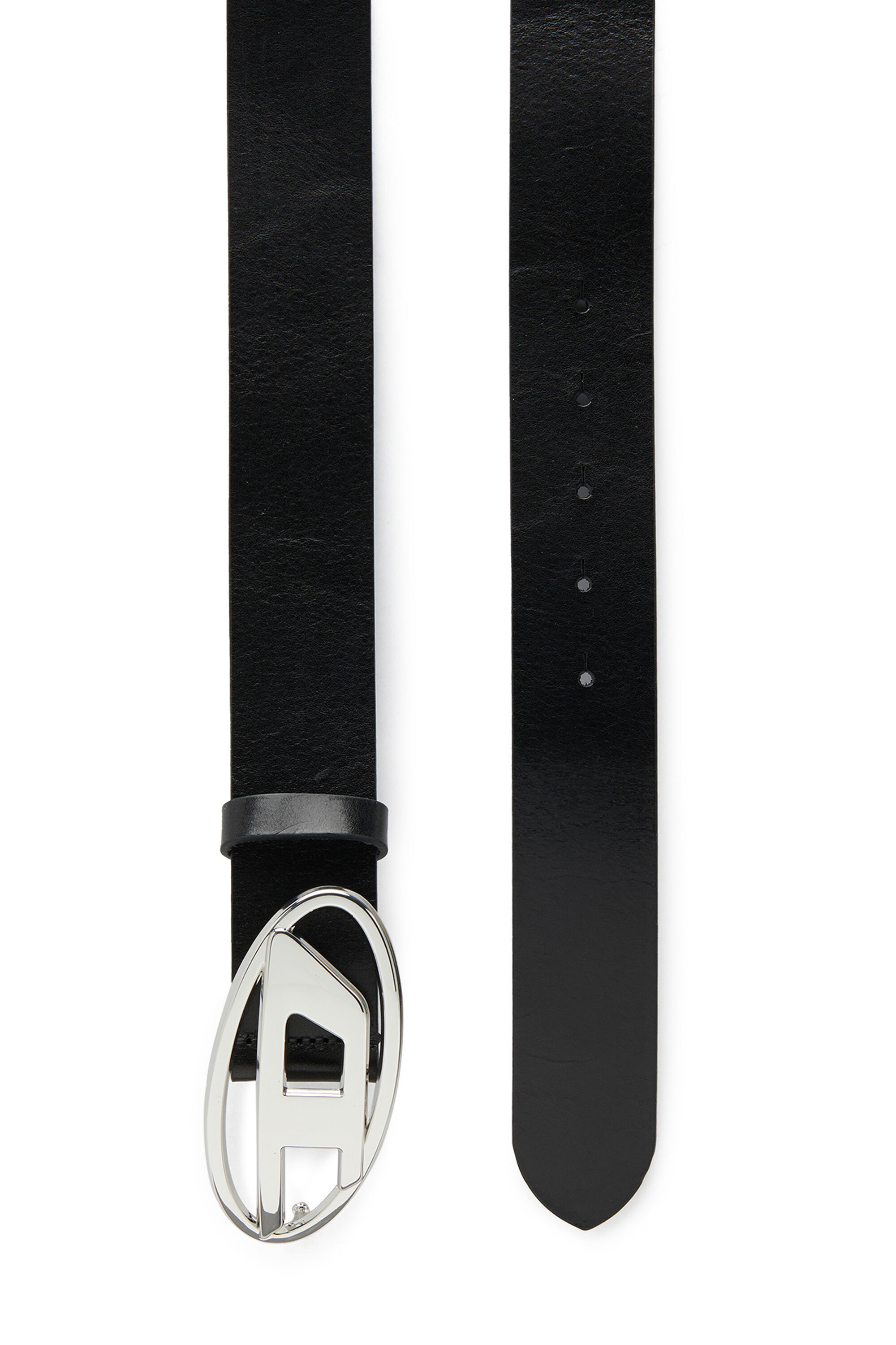 低価格 B-1DR Woman: leather Belt with silver D logo buckle | Diesel 小物