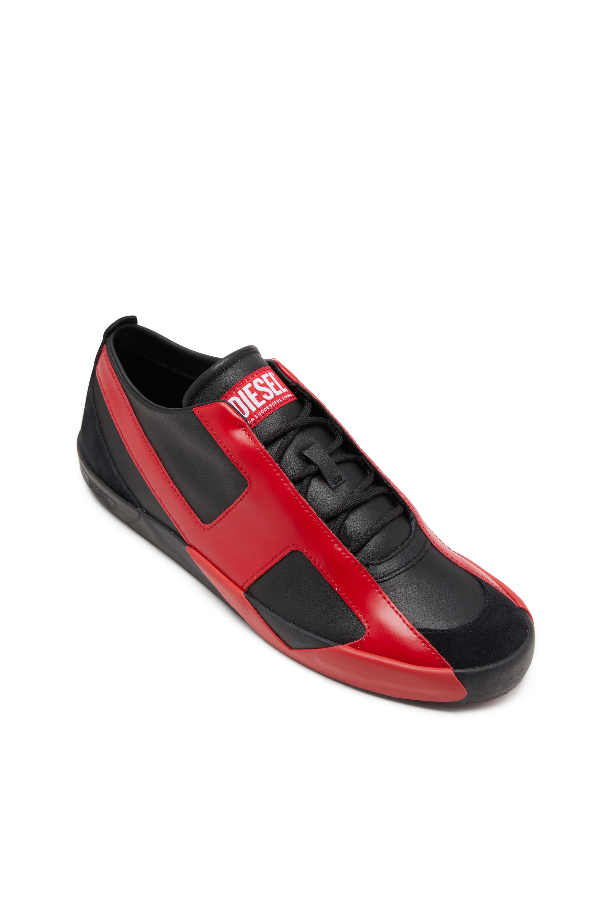 Men's S-Slante-D-Sneakers in suede and leather with D logo