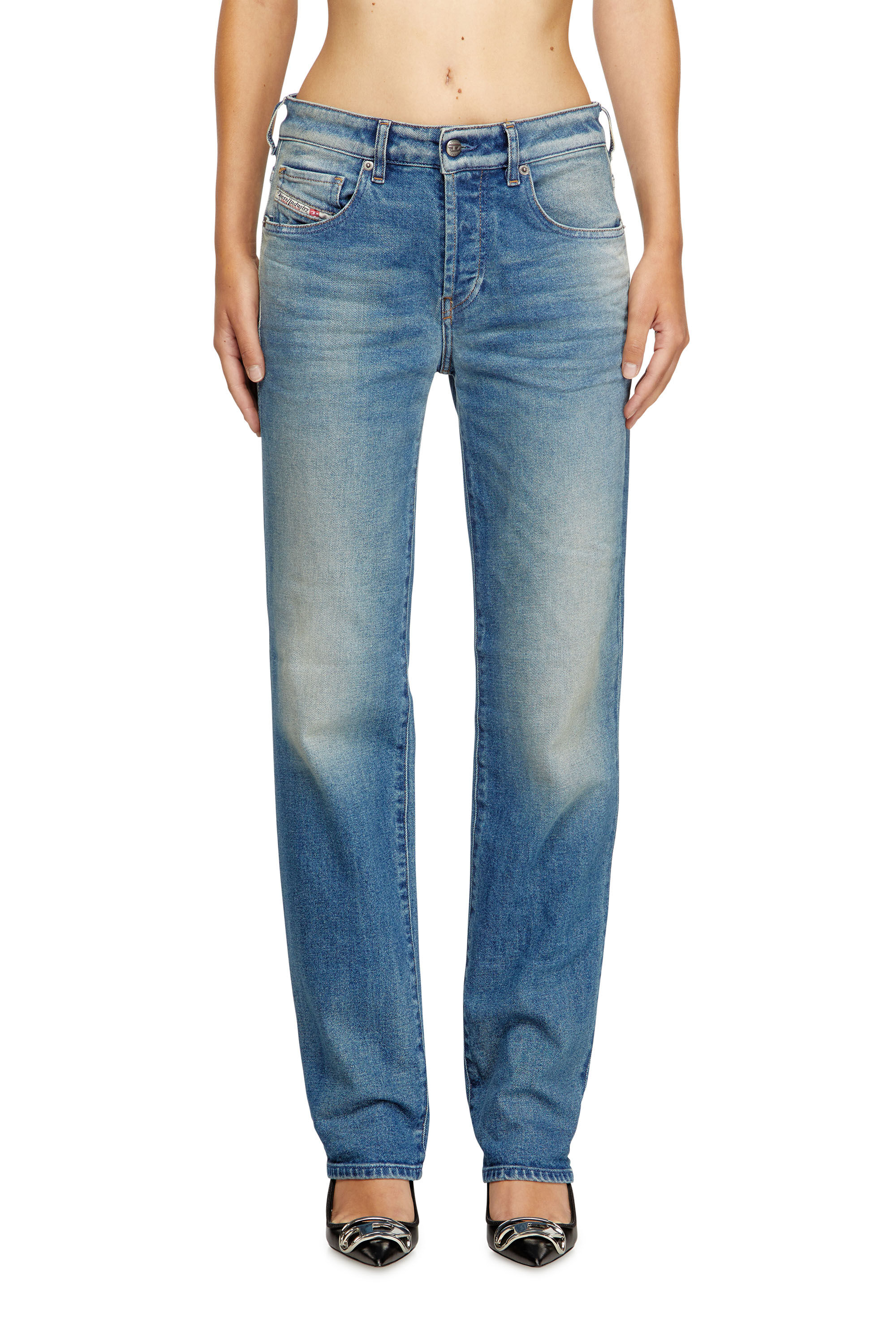 Diesel - Woman's Regular Jeans 1989 D-Mine 09M14, Medium blue - 2