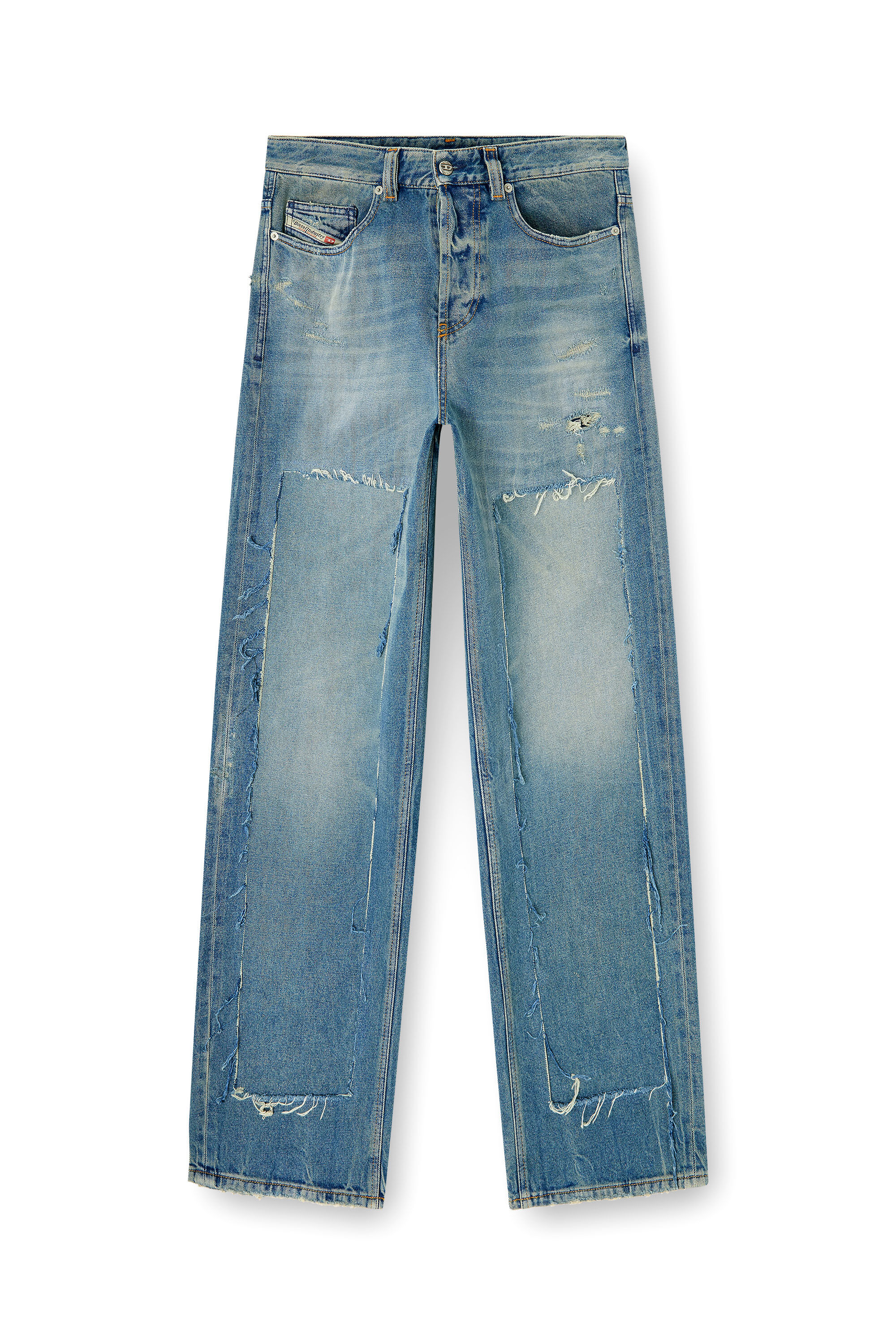 Diesel - Man's Relaxed Jeans 2001 D-Macro 09N27, Medium blue - 6