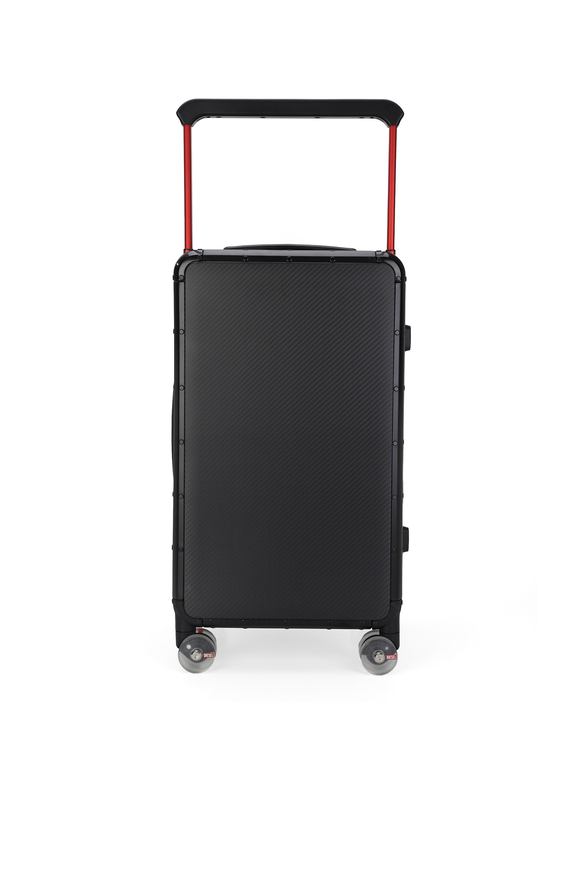 Diesel - DSL CARBON FIBER TROLLEY-BLACK- DSL001, Unisex's Carbon fiber suitcase size M in Black - 2