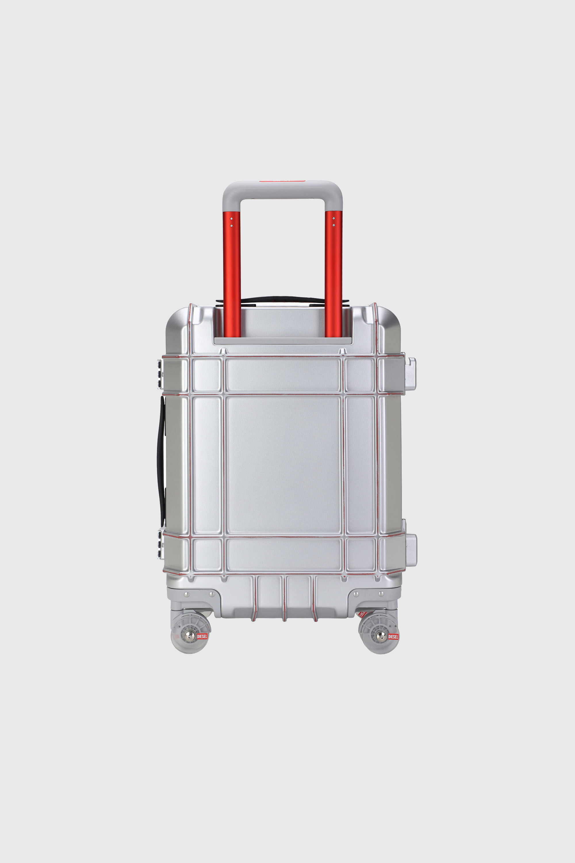 Diesel - DIESEL PC STRONG IMAGE TROLLEY- DSL003, Unisex's Rugged suitcase size S in Silver - 3
