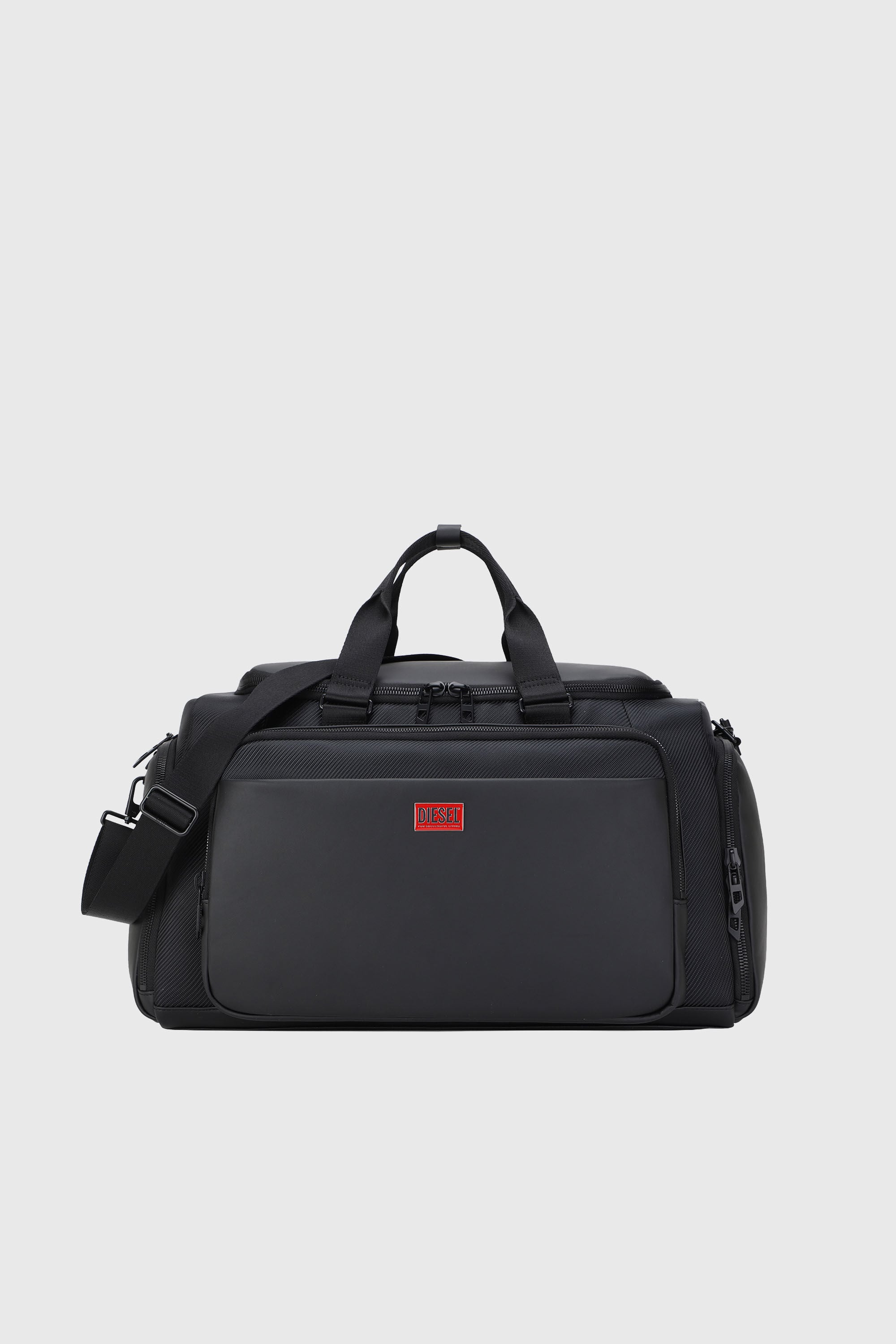 Diesel - DIESEL CARBON FIBER DUFFLE-BLACK DSB002, Unisex's Pratical business duffle bag in Black - 1