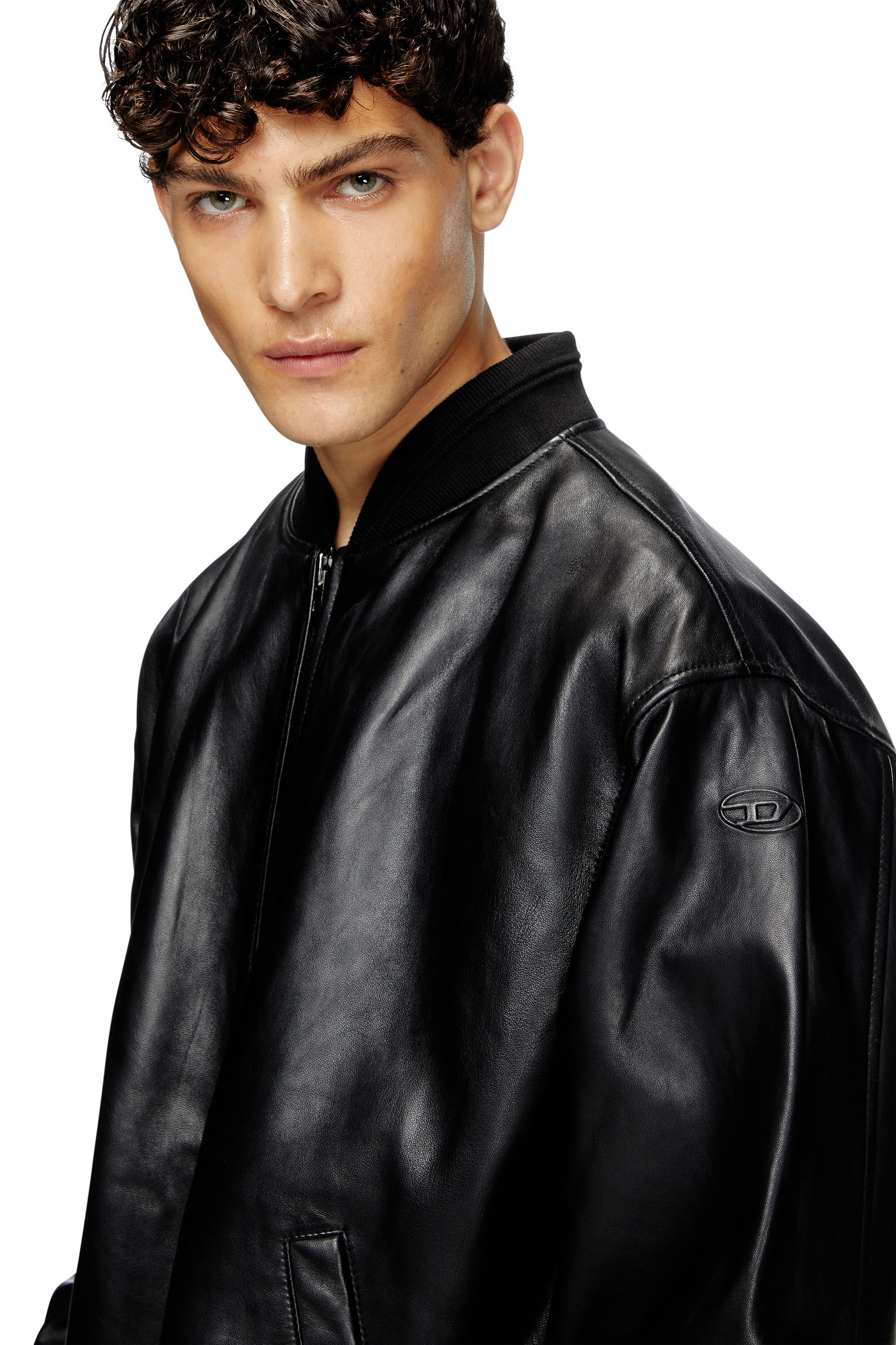 Authentic“羊革leather “LL”短丈“bomber jacket Authentic “☆羊革☆leather 短丈“bomber jacket