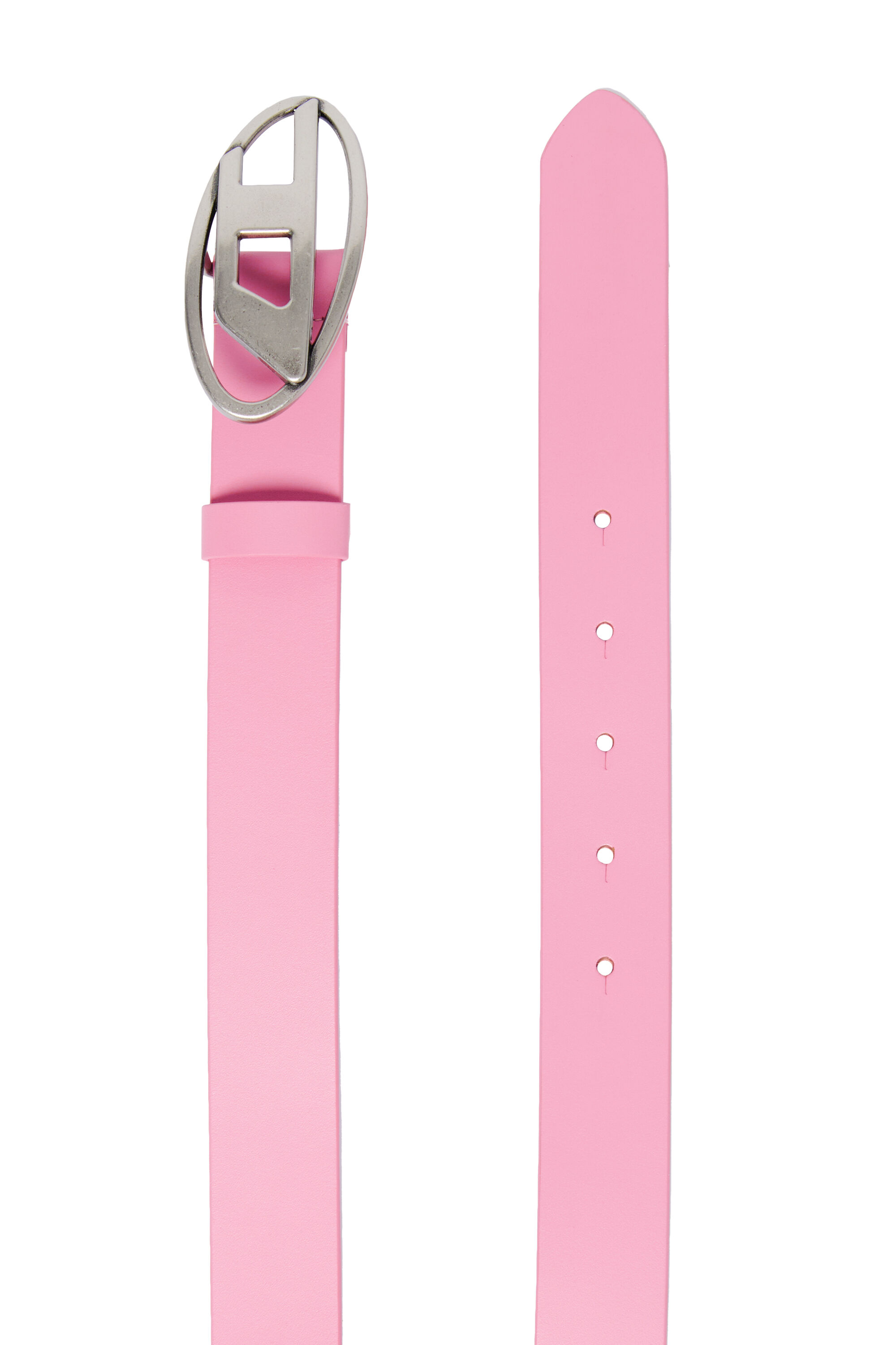 年末のプロモーション特価！ Leather belt with Oval D buckle | Pink | 4-16 YEARS Girls ウォーキング・ランニングウェア