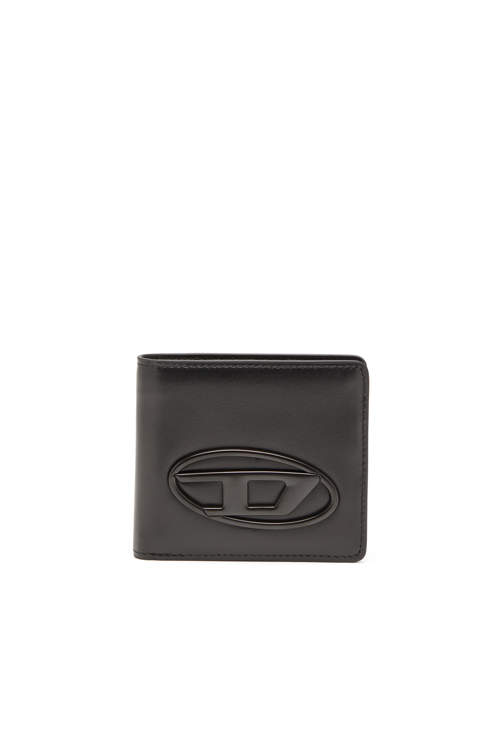 Women's Bi-fold wallet in leather | Black | Diesel