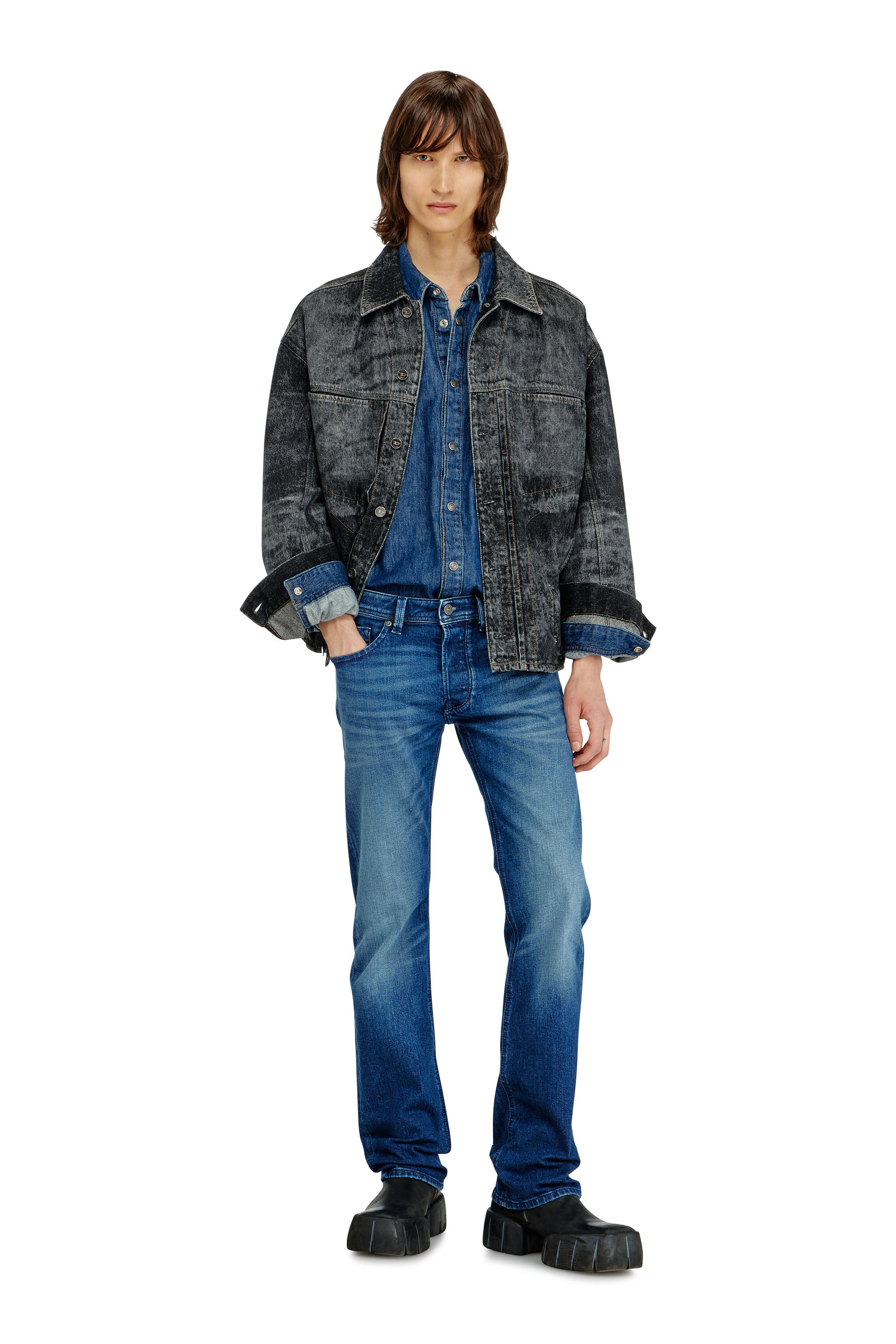 Men's Regular Jeans | Low Waist 1985 LarkeeDark Blue | Diesel DK