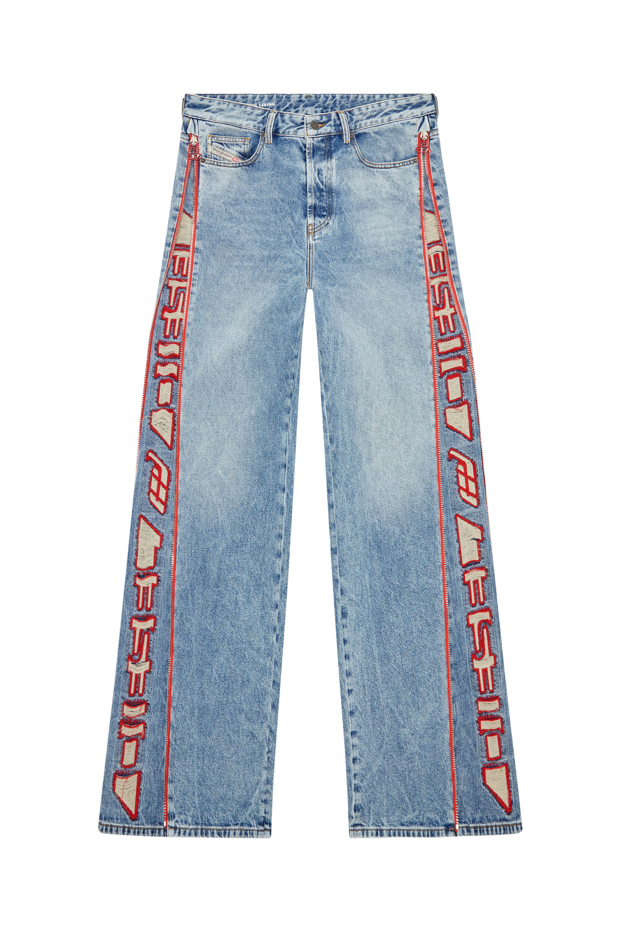 Diesel - Straight Jeans D-Rise 09G47, Light Blue - Image 2