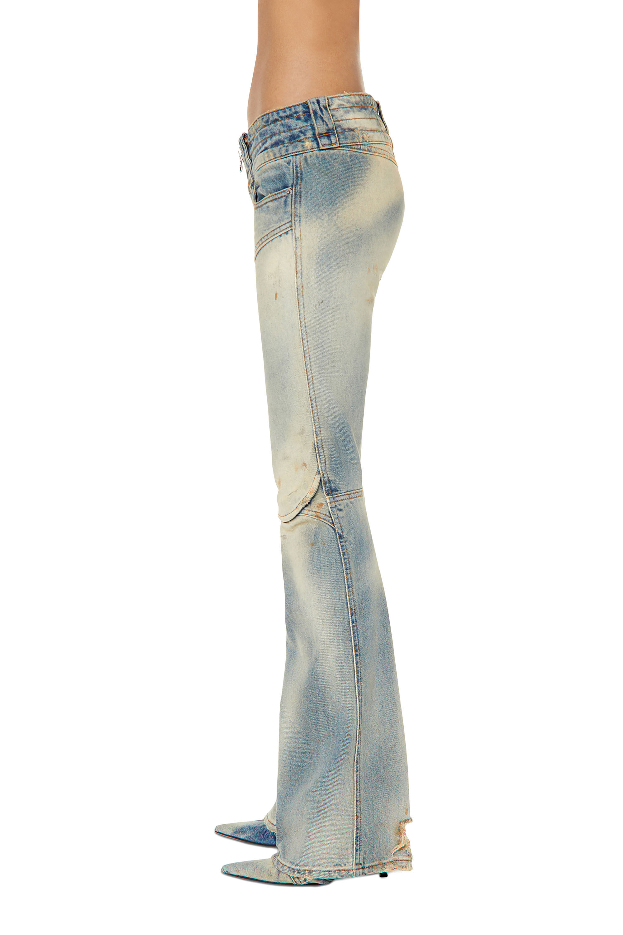Belthy 0ENAF Woman: Bootcut and Flare Medium blue Jeans