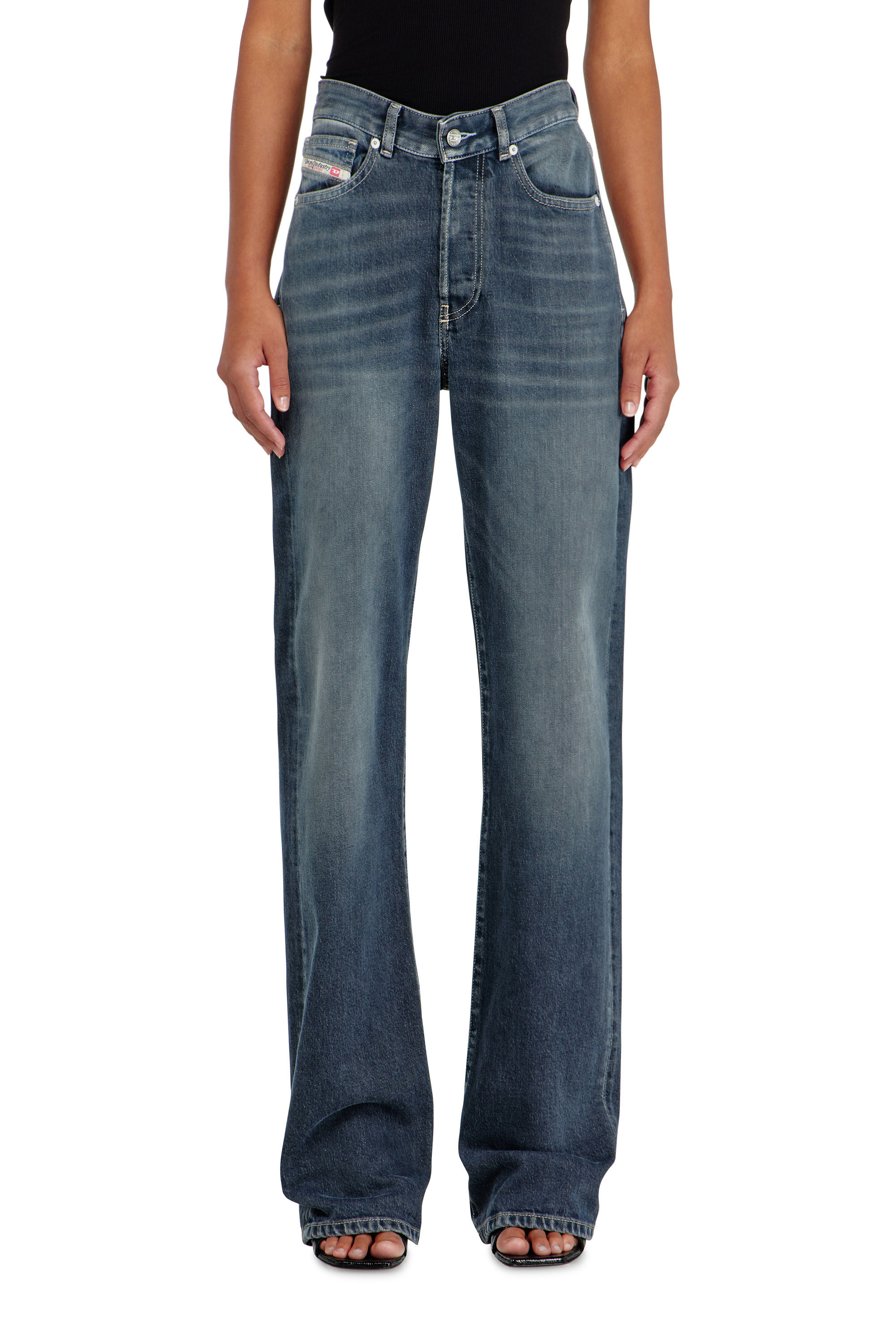 Diesel - Woman's Regular Jeans 1971 D-Sent 007EI, Dark Blue - 4