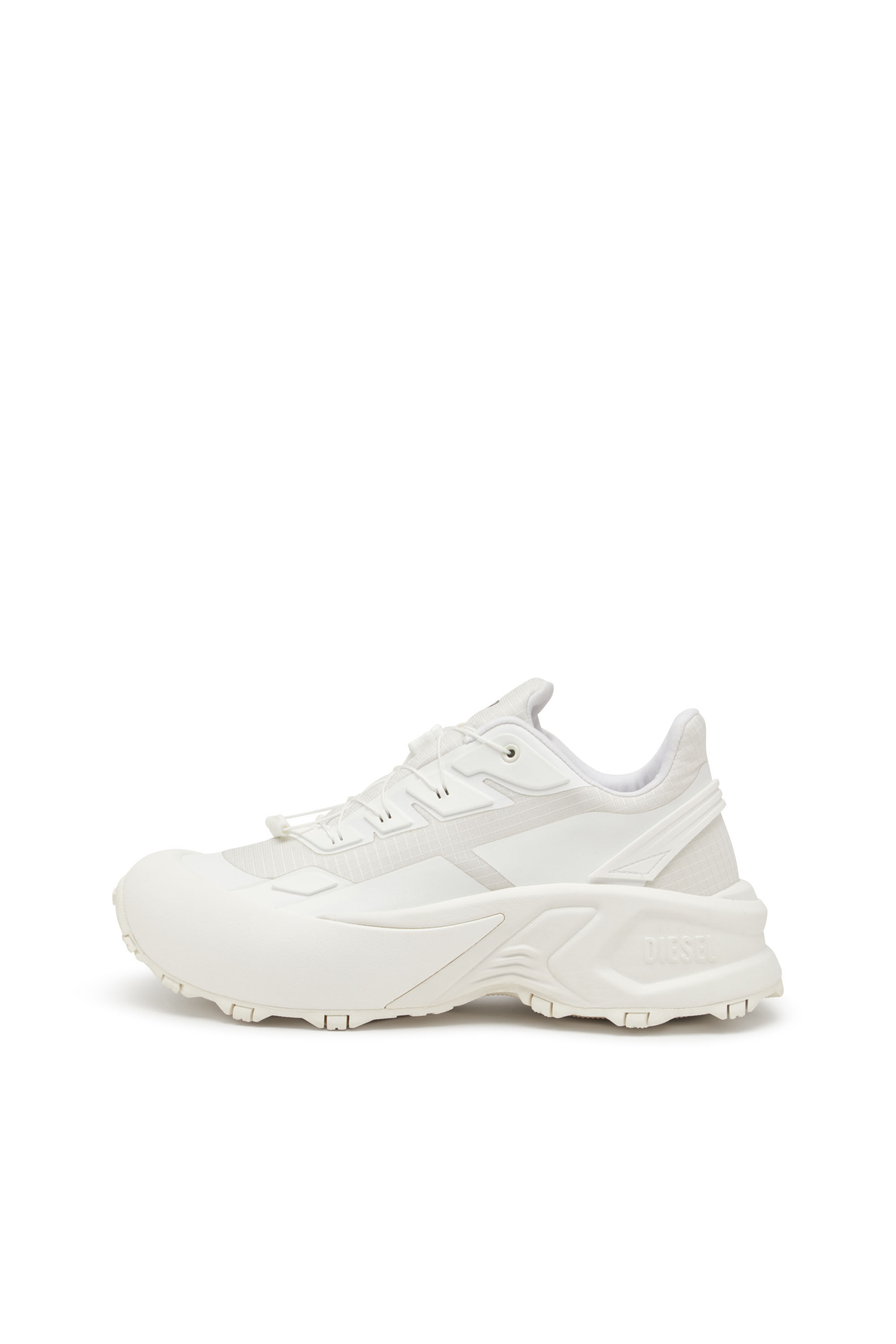 Diesel - D-CAGE RUNNER, Man's D-Cage Runner-Sneakers in TPU-trimmed ripstop in White - 8