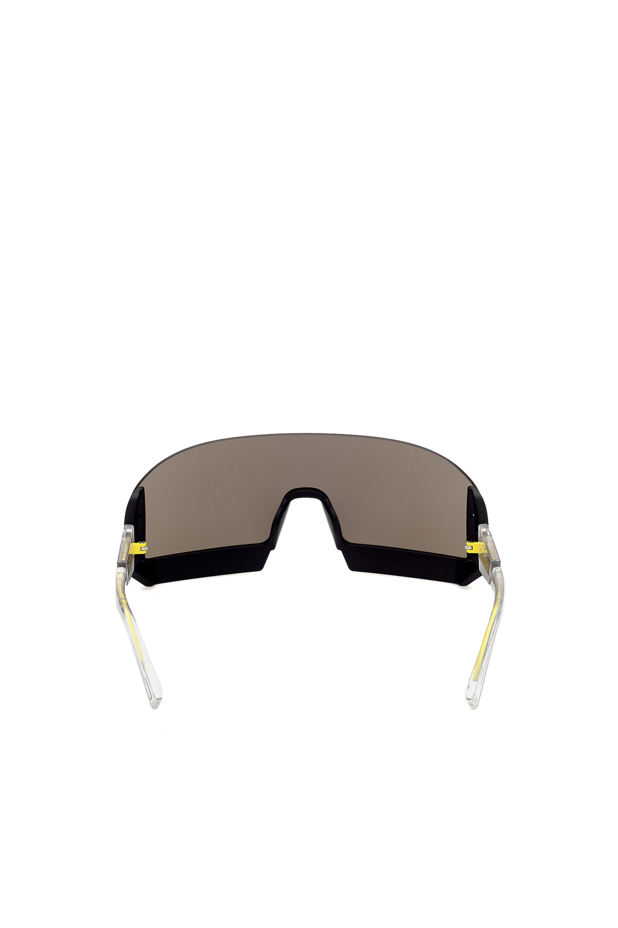 Diesel - DL0336, Man's Shield design with rimless injection-molded construction in White - 3