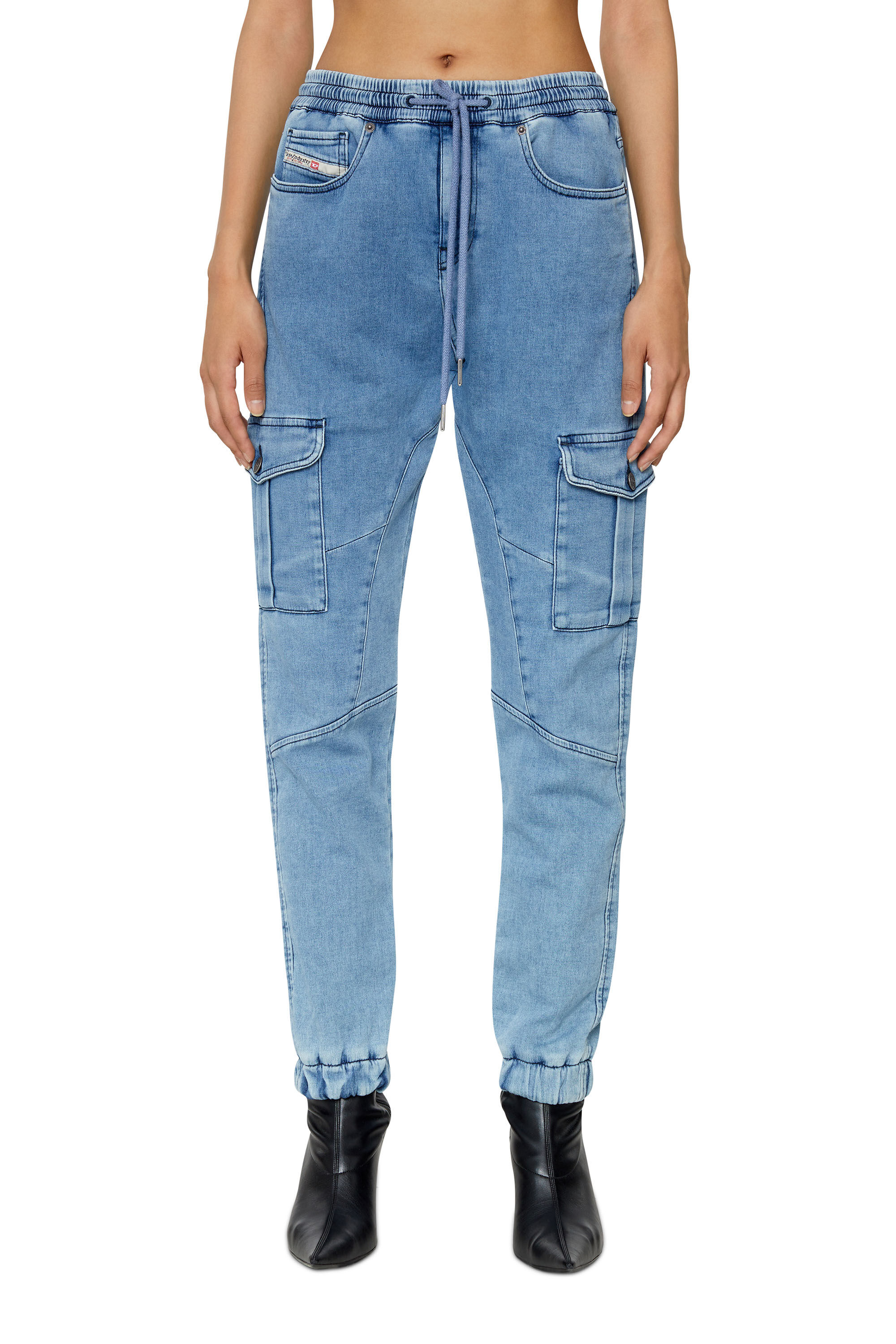Diesel - D-Ursy Track Denim 069ZR Slim, Light Blue - Image 3