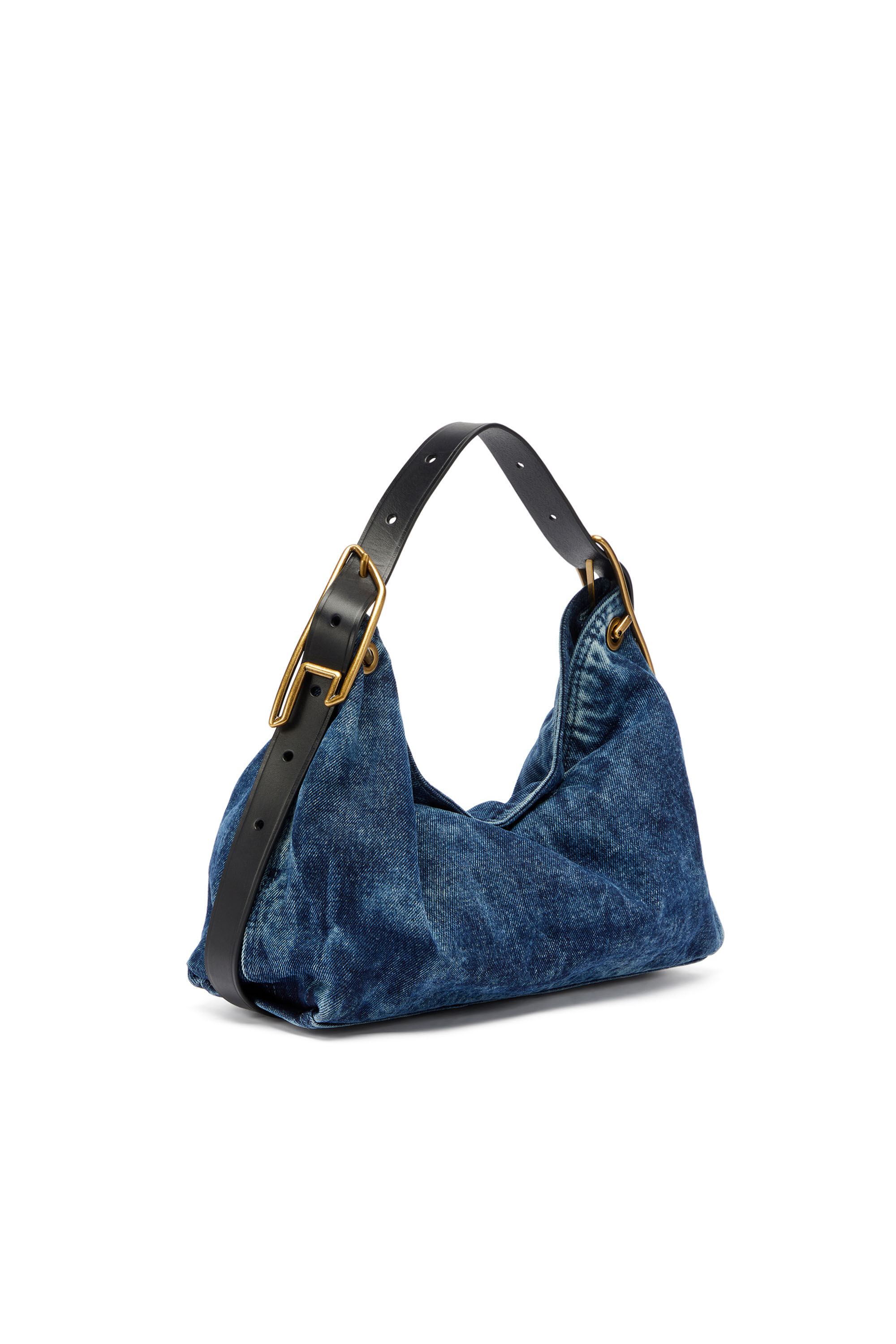 Diesel - D-LINE HOBO S, Woman's D-Line-Denim shoulder bag in Medium blue - 7
