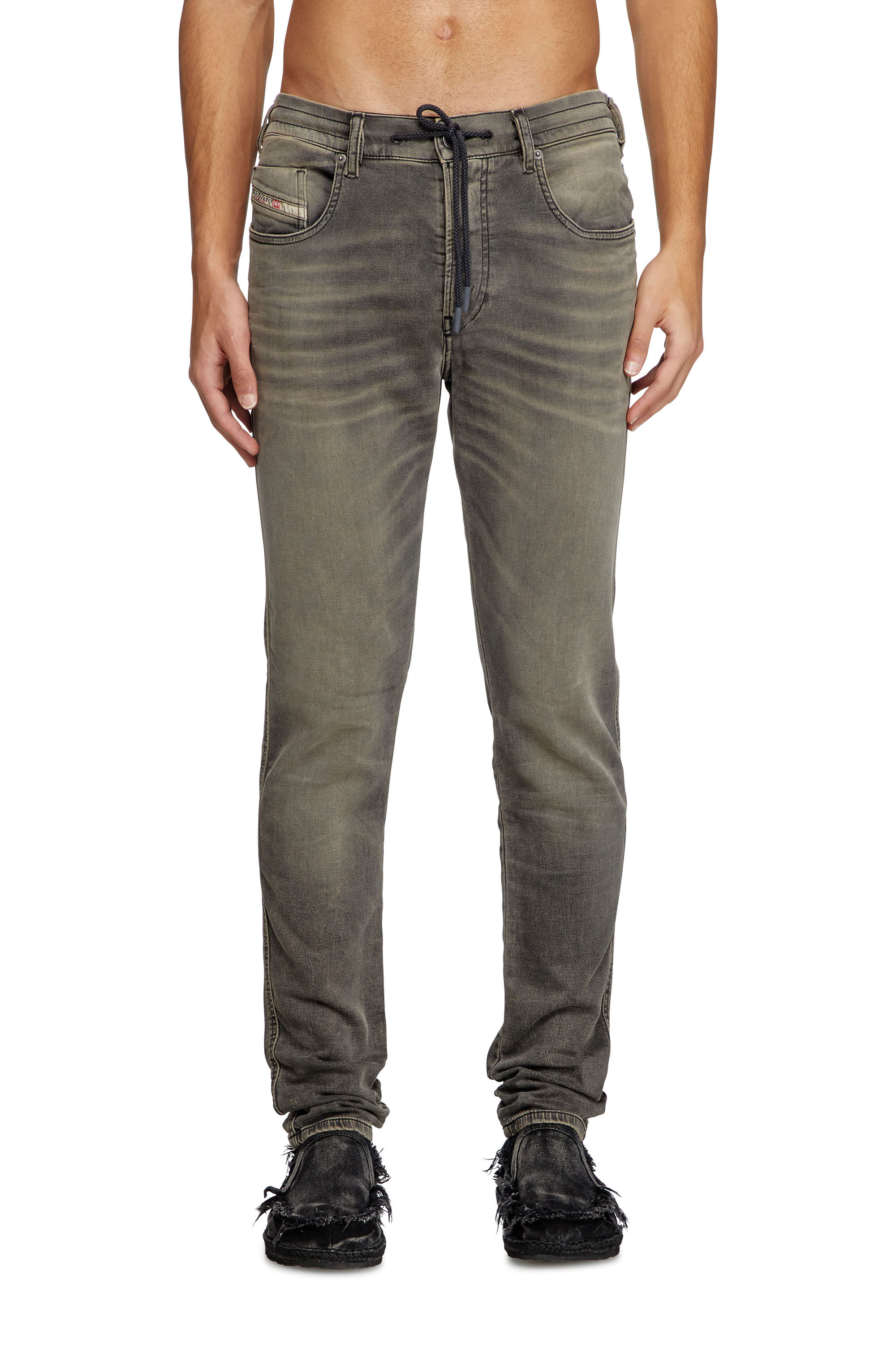 Diesel - Man's Slim 2060 D-Strukt Joggjeans® 068PD, Light Grey - 3