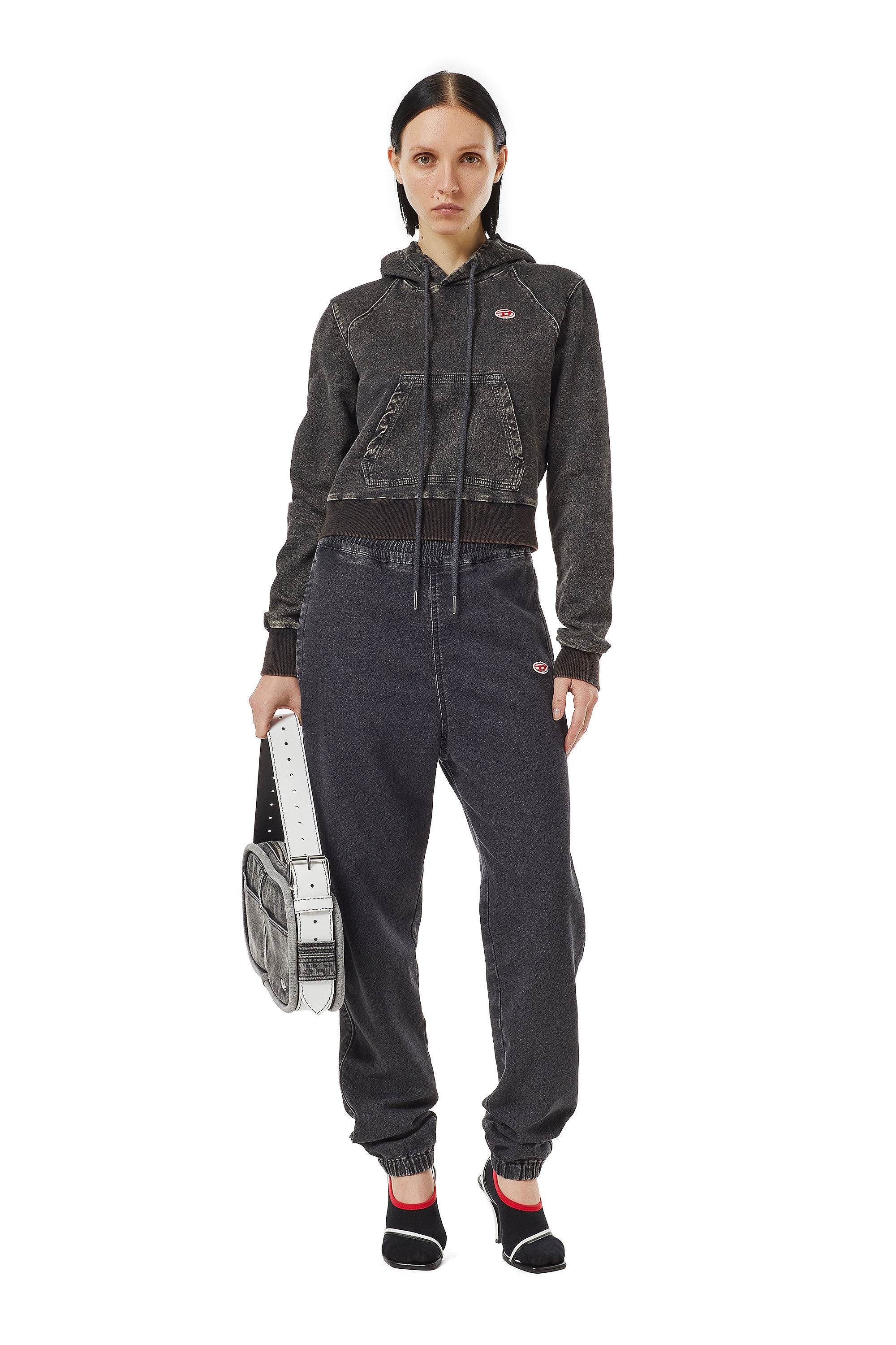Diesel - D-Lab Track Denim 069ZE Tapered, Black/Dark grey - Image 1