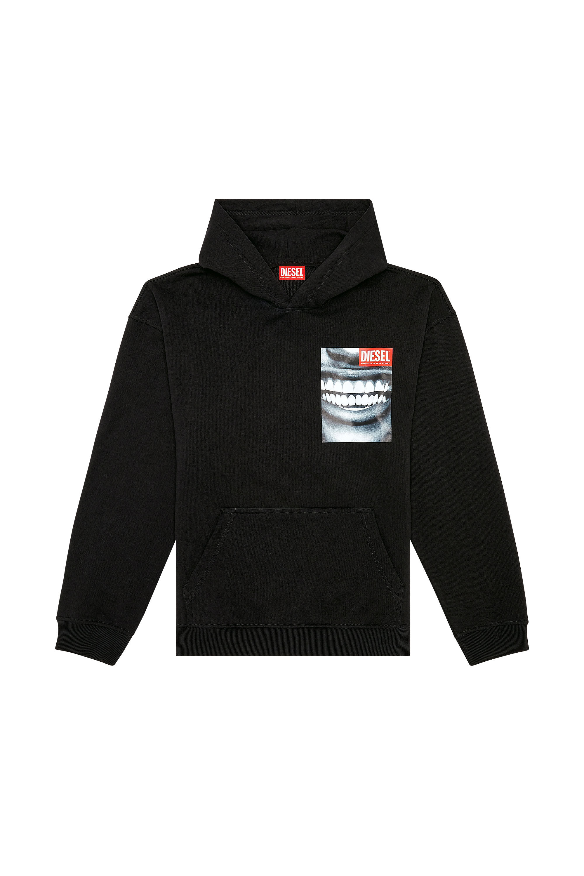 Diesel - S-NABEL-HOOD-FACE, Black - Image 2