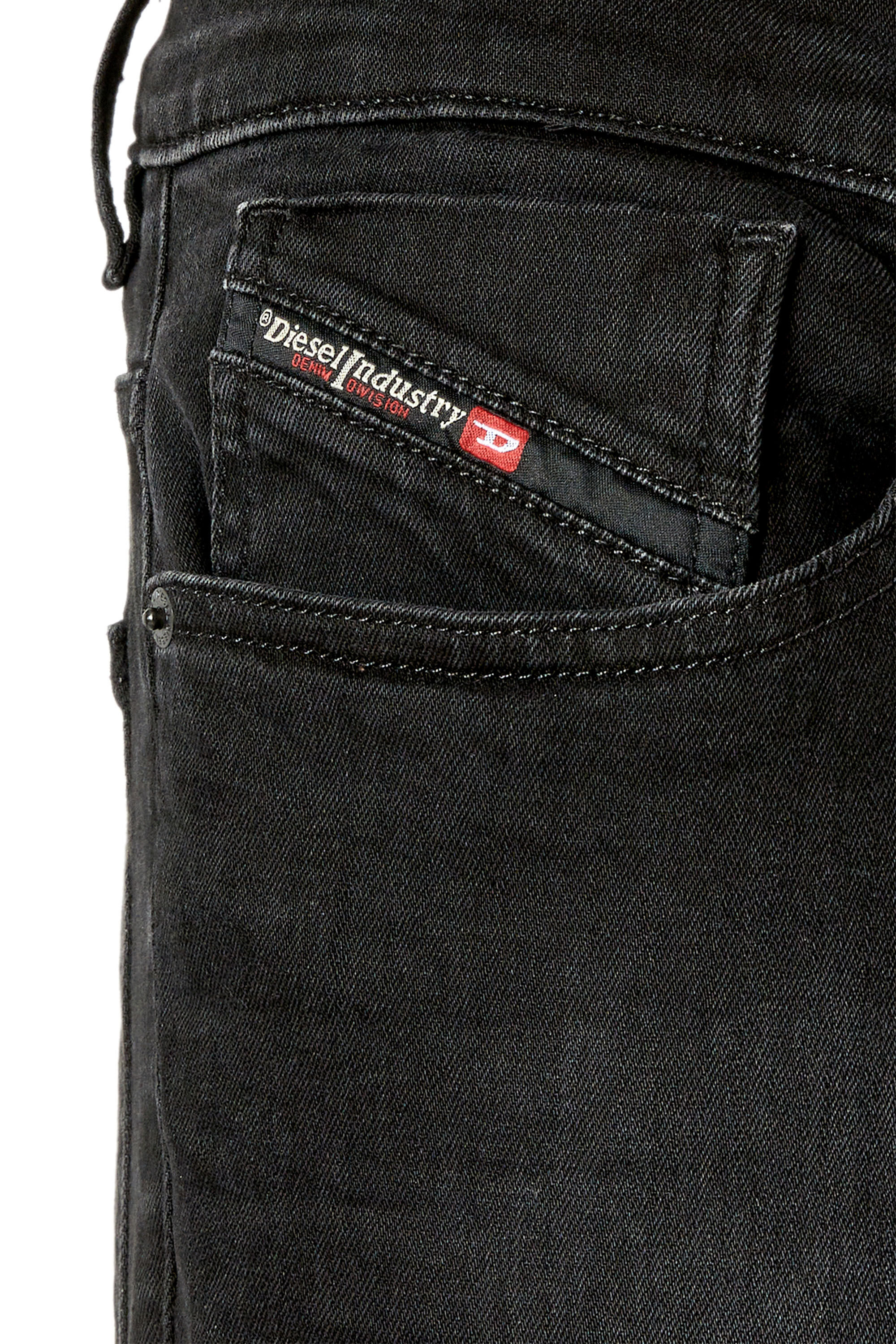 Diesel - 2005 D-Fining 0TFAS Tapered Jeans, Black/Dark grey - Image 6