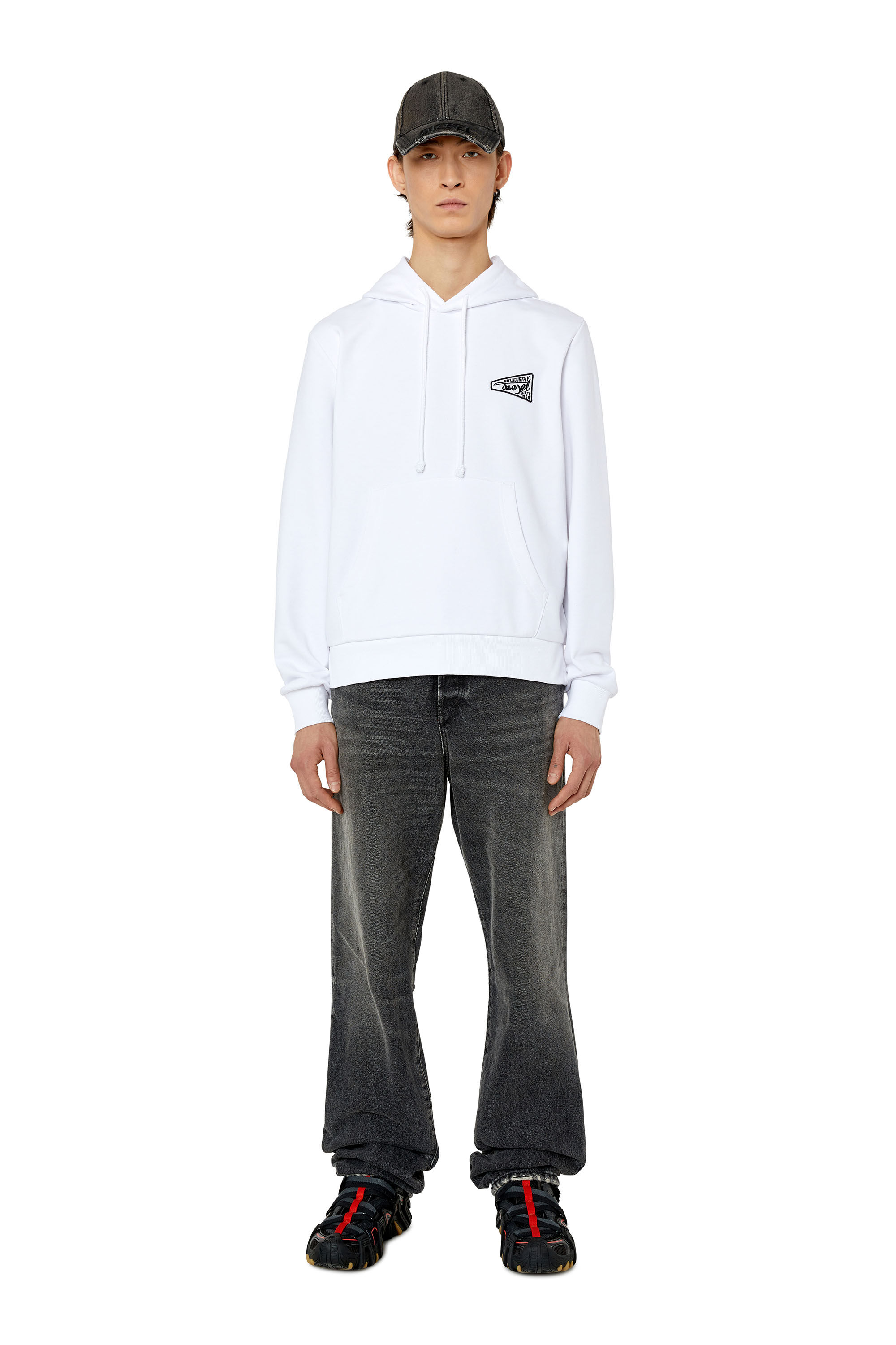Diesel - S-GINN-HOOD-K31, White - Image 1