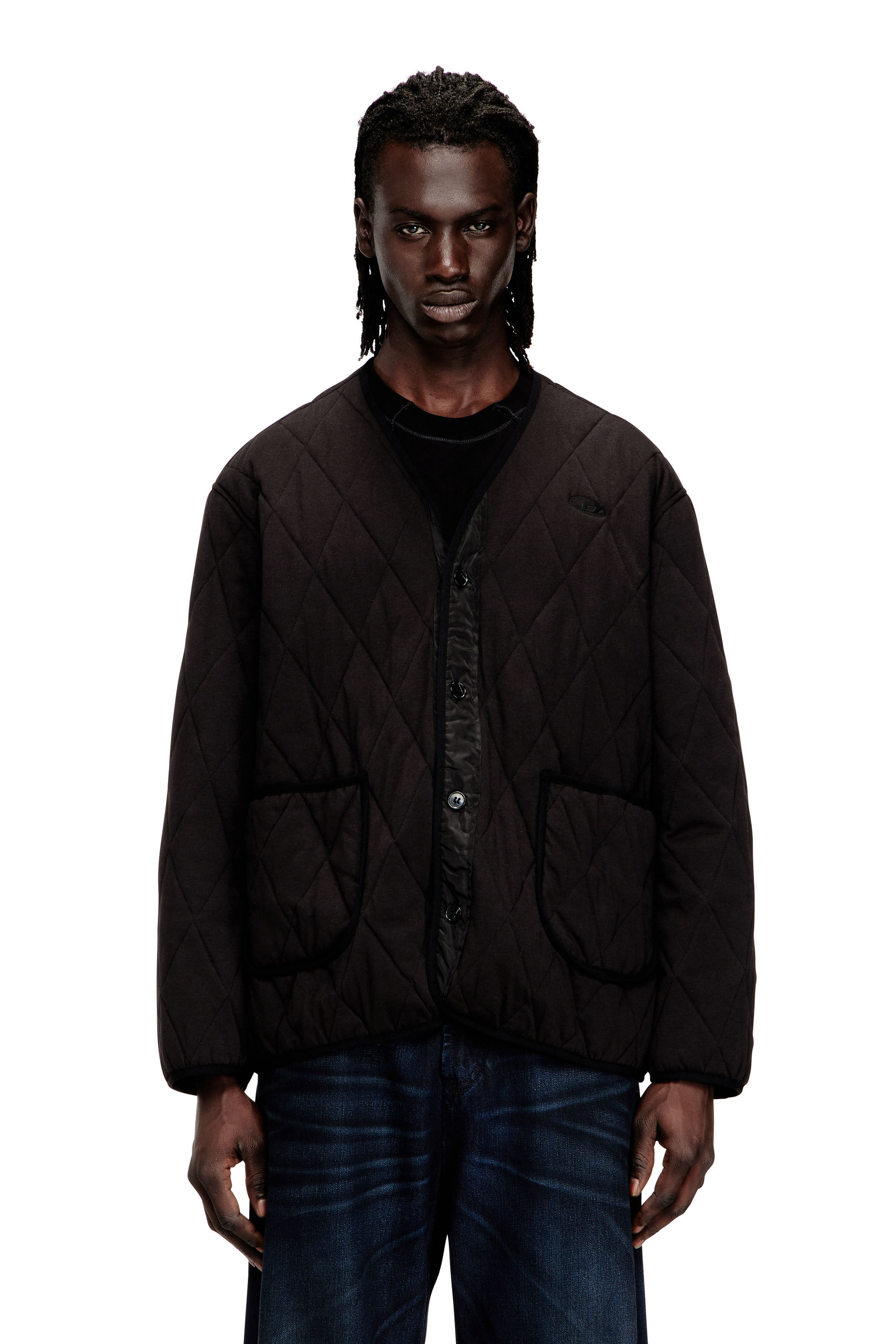 Diesel - S-BOYS, Man's Quilted liner-style jacket in Brown - 3