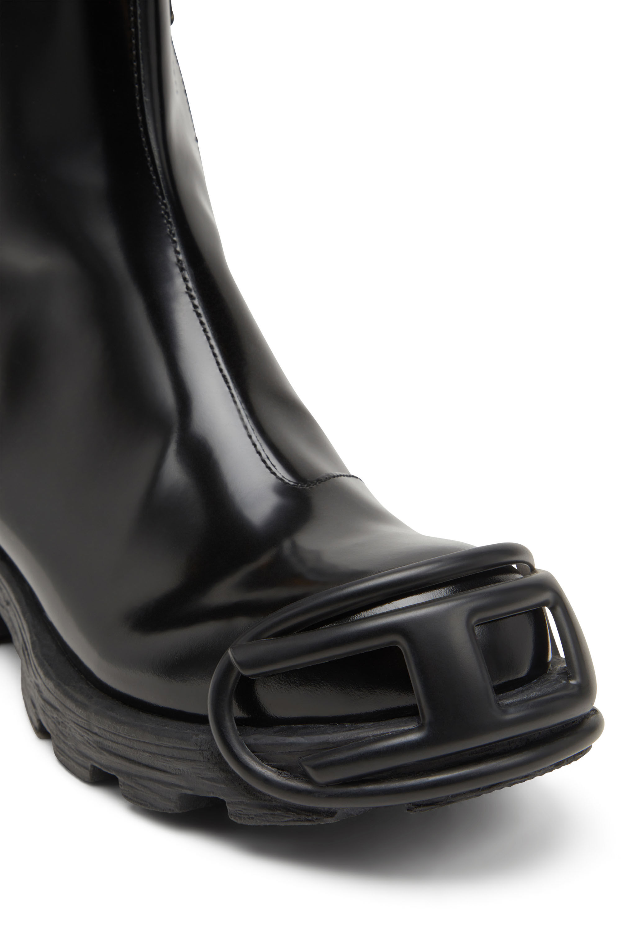 Men's D-Hammer-Leather Chelsea boots with Oval D toe caps | Black