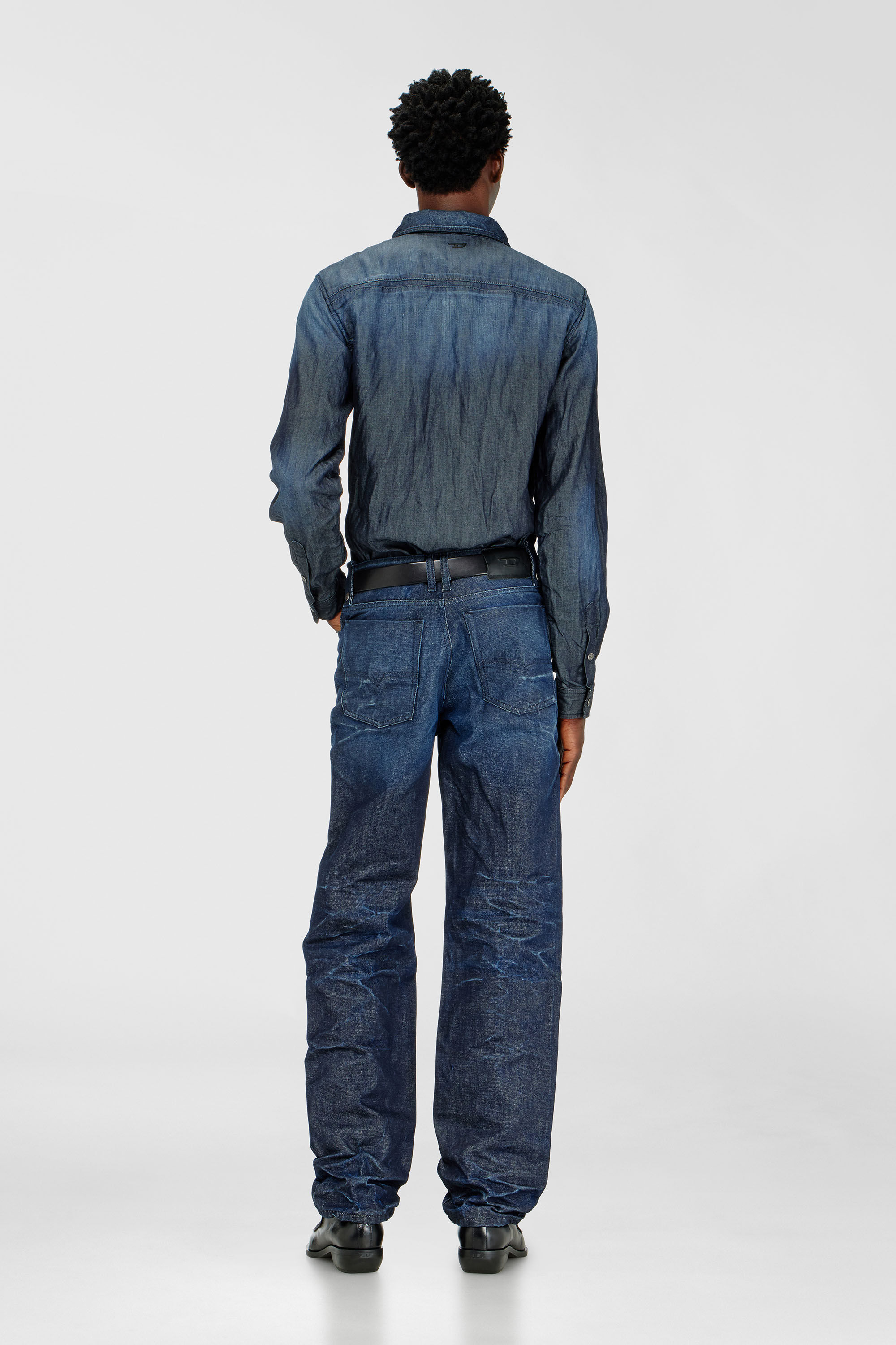 Diesel - Man's Regular Jeans 1991 D-Voeed 007GF, Dark Blue - 3