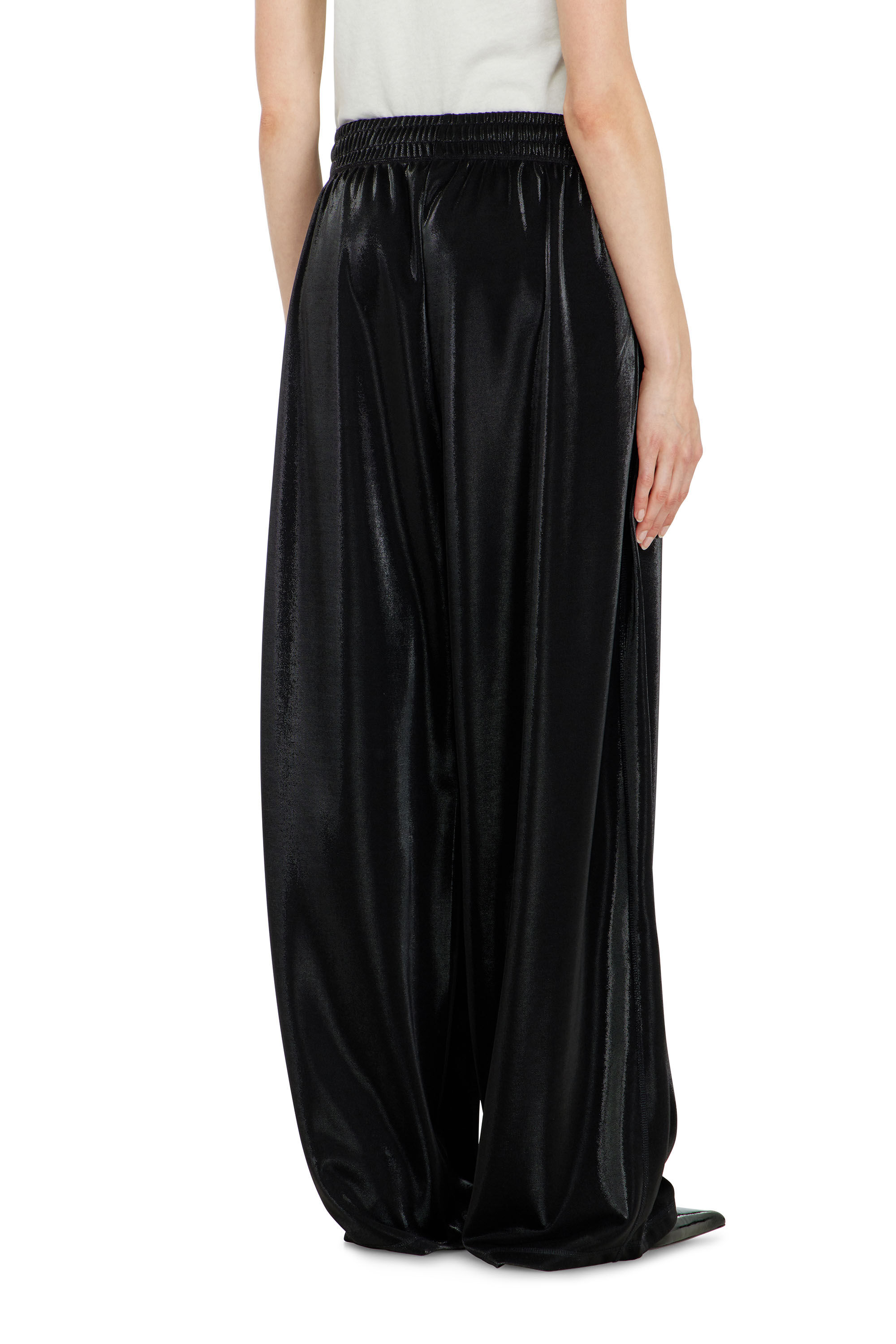 Diesel - P-ROSY, Woman's Sweatpants in shiny piquet fabric in null - 4