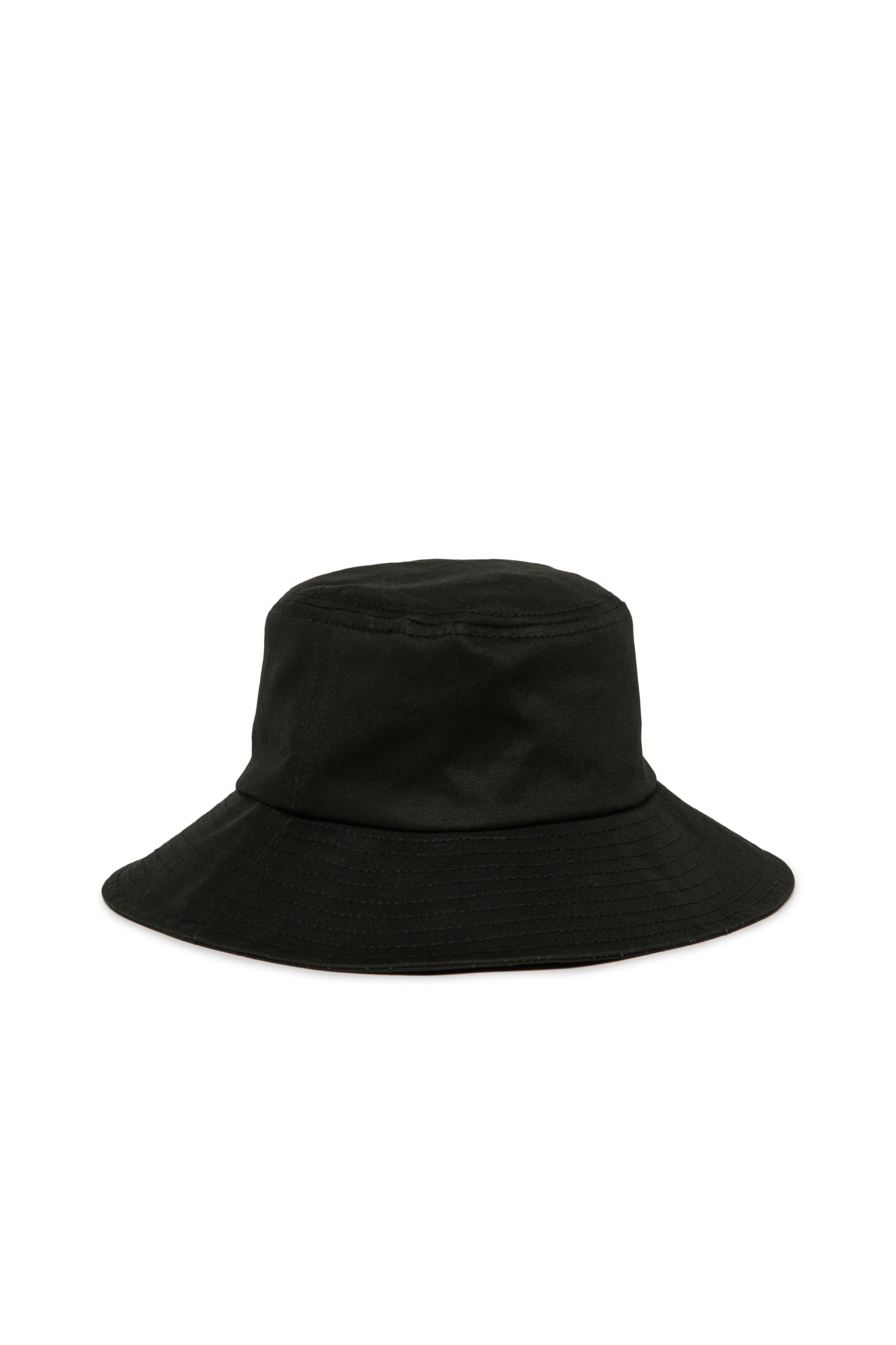 Diesel - FCURTY, Woman's Bucket hat in cotton with wide brim in Black - 2