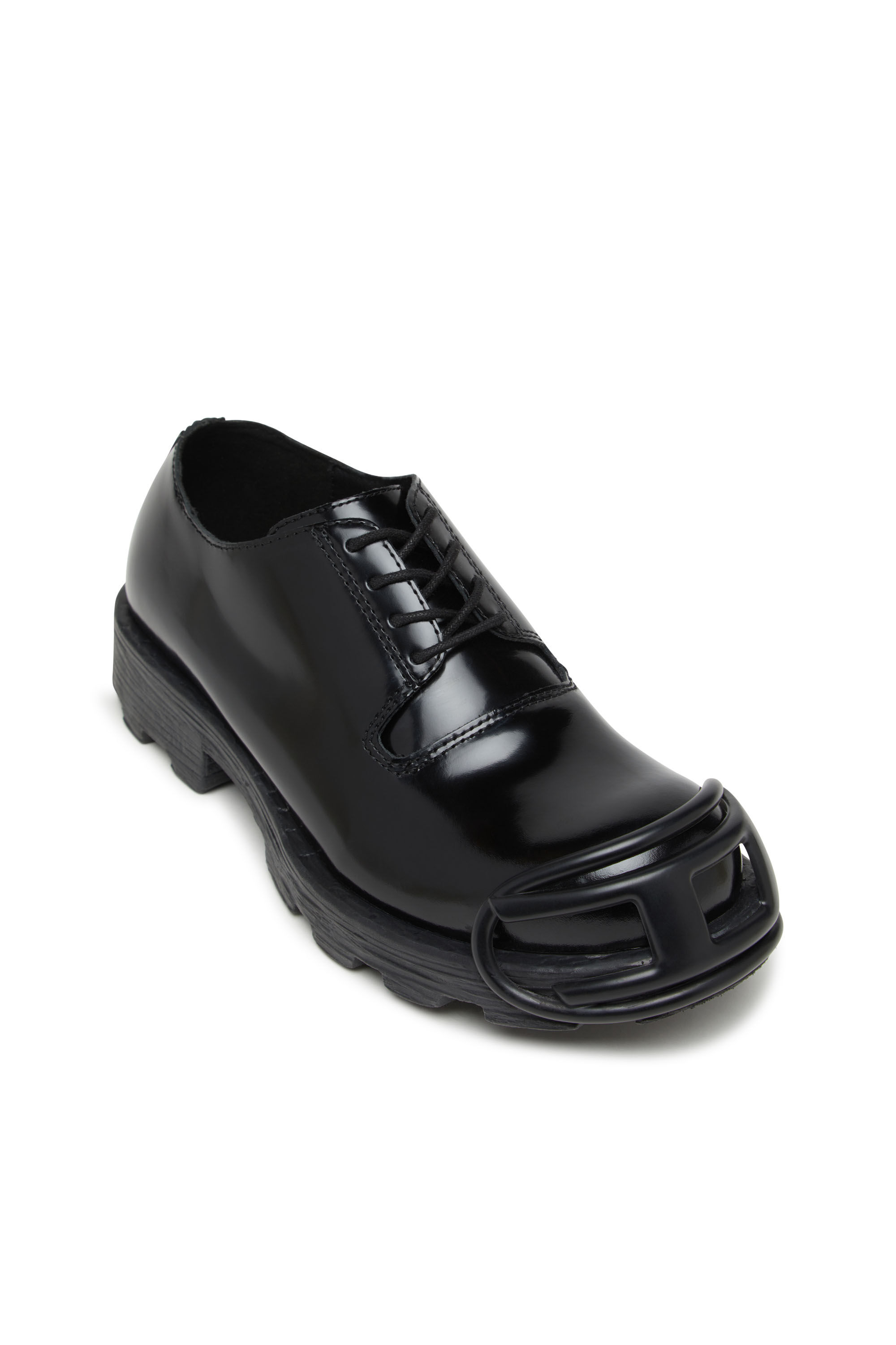 DIESEL D-Hammer ダービーシューズ　42 Men's D-Hammer-Leather lace-up shoes with oval D toe cap | Black