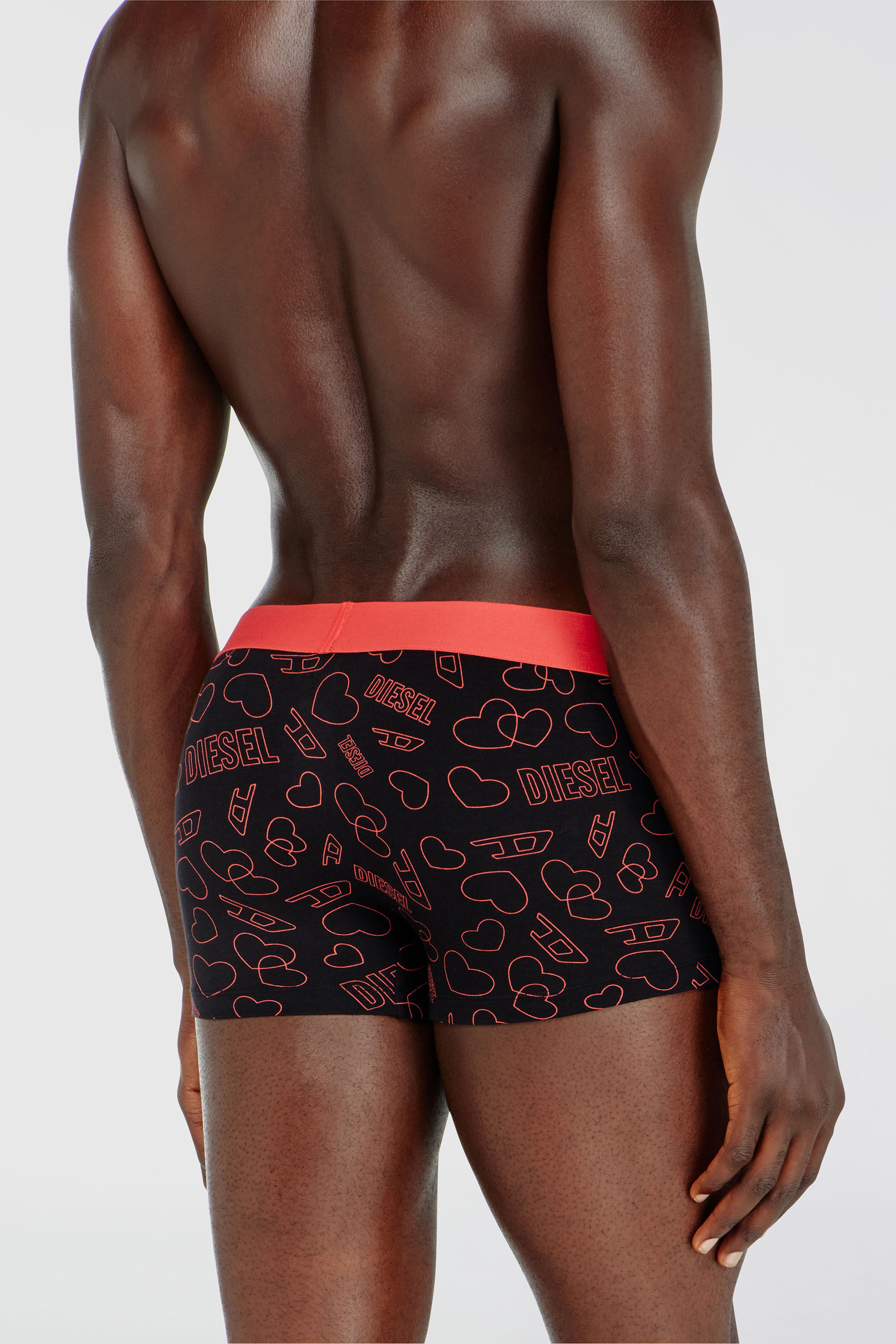 Diesel - DAMIEN-GFT-3PACK, Man's Three-pack boxer briefs with heart print in Pink/Black - 3