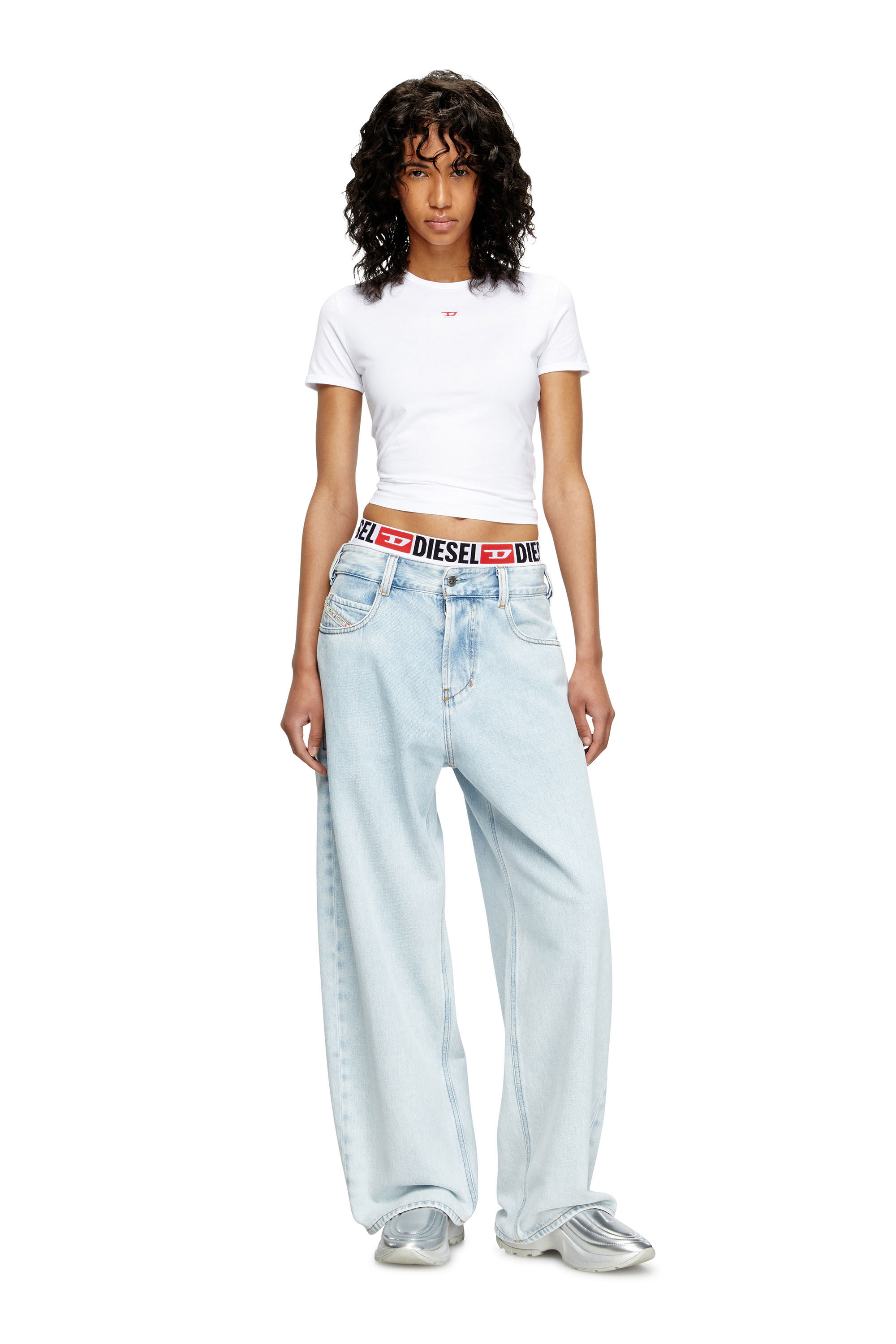 Diesel - Unisex's Relaxed Jeans 1997 D-Enim 09M74, Light Blue - 7