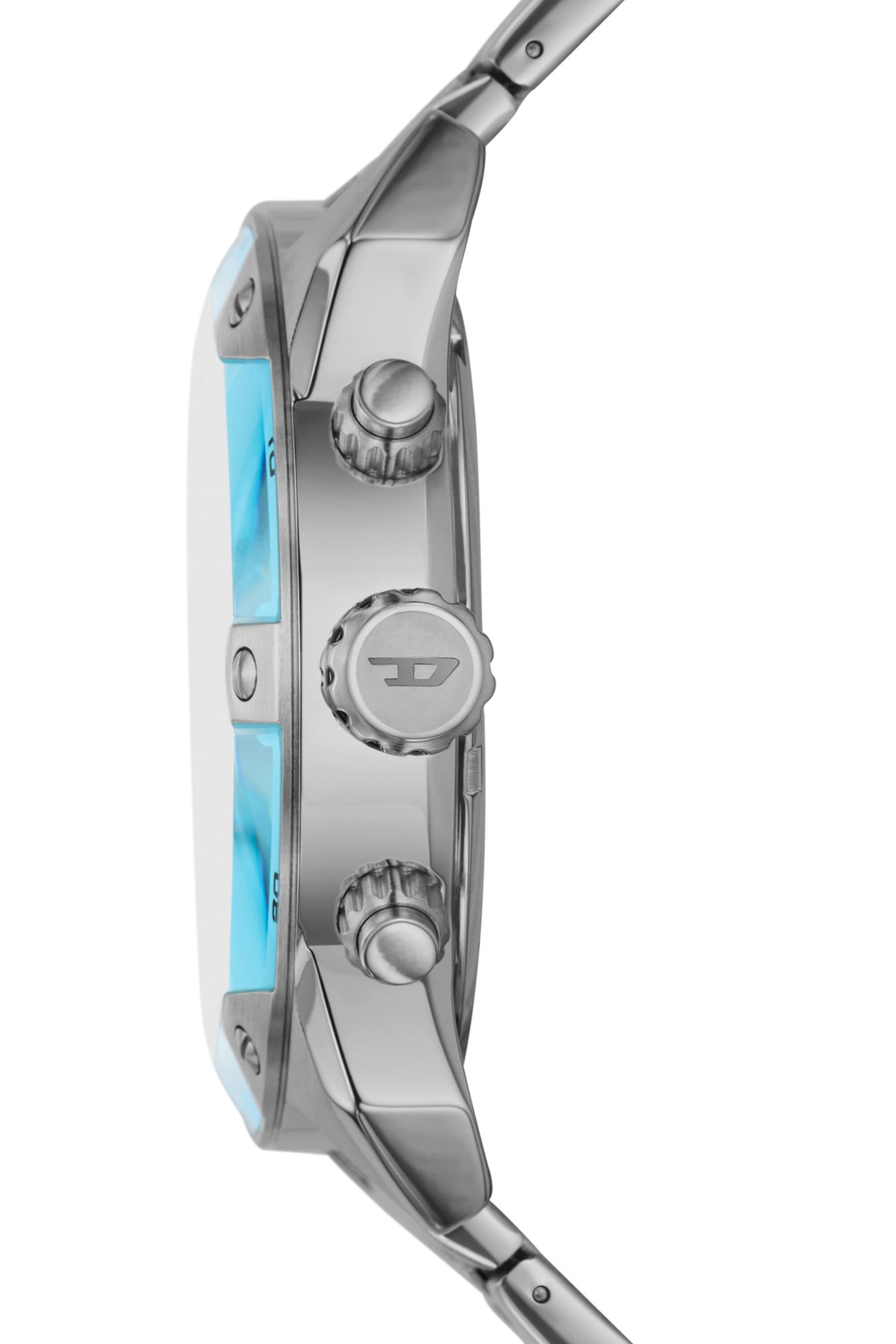Men's Spiked chronograph stainless steel watch | Silver | Diesel