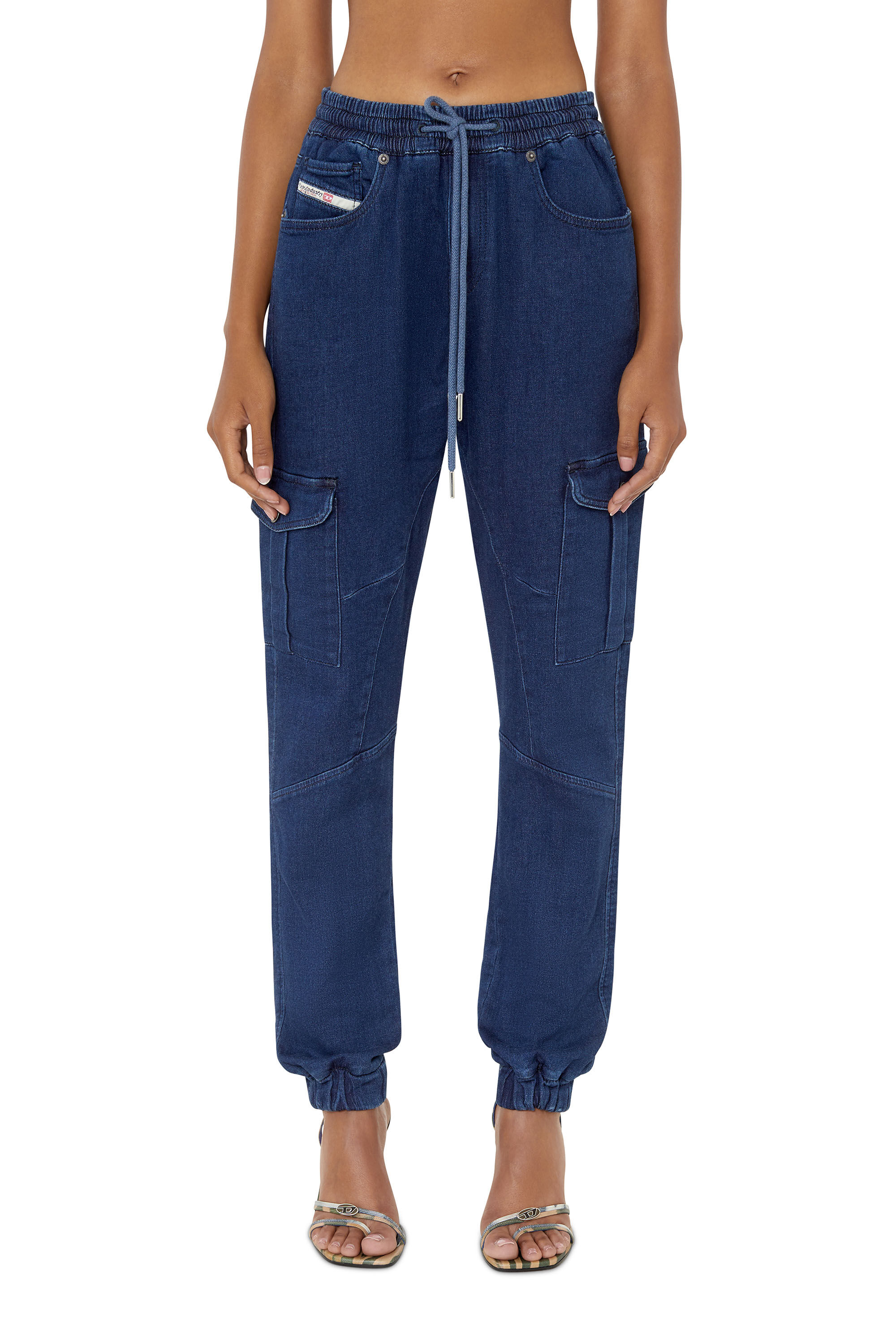 Diesel - D-Ursy Track Denim 069ZQ Slim, Dark Blue - Image 3