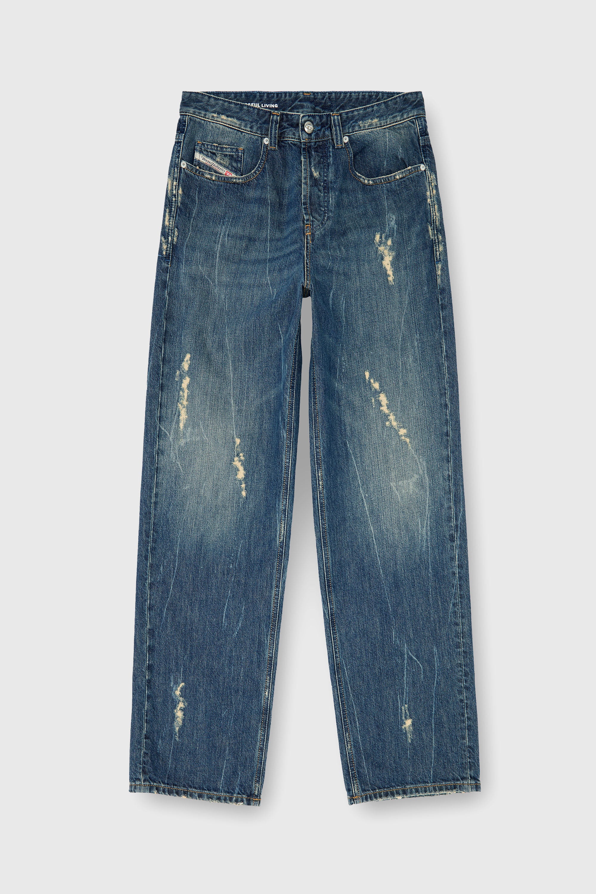 Diesel - Man's Relaxed Jeans 2001 D-Macro 09Q28, Medium blue - 6