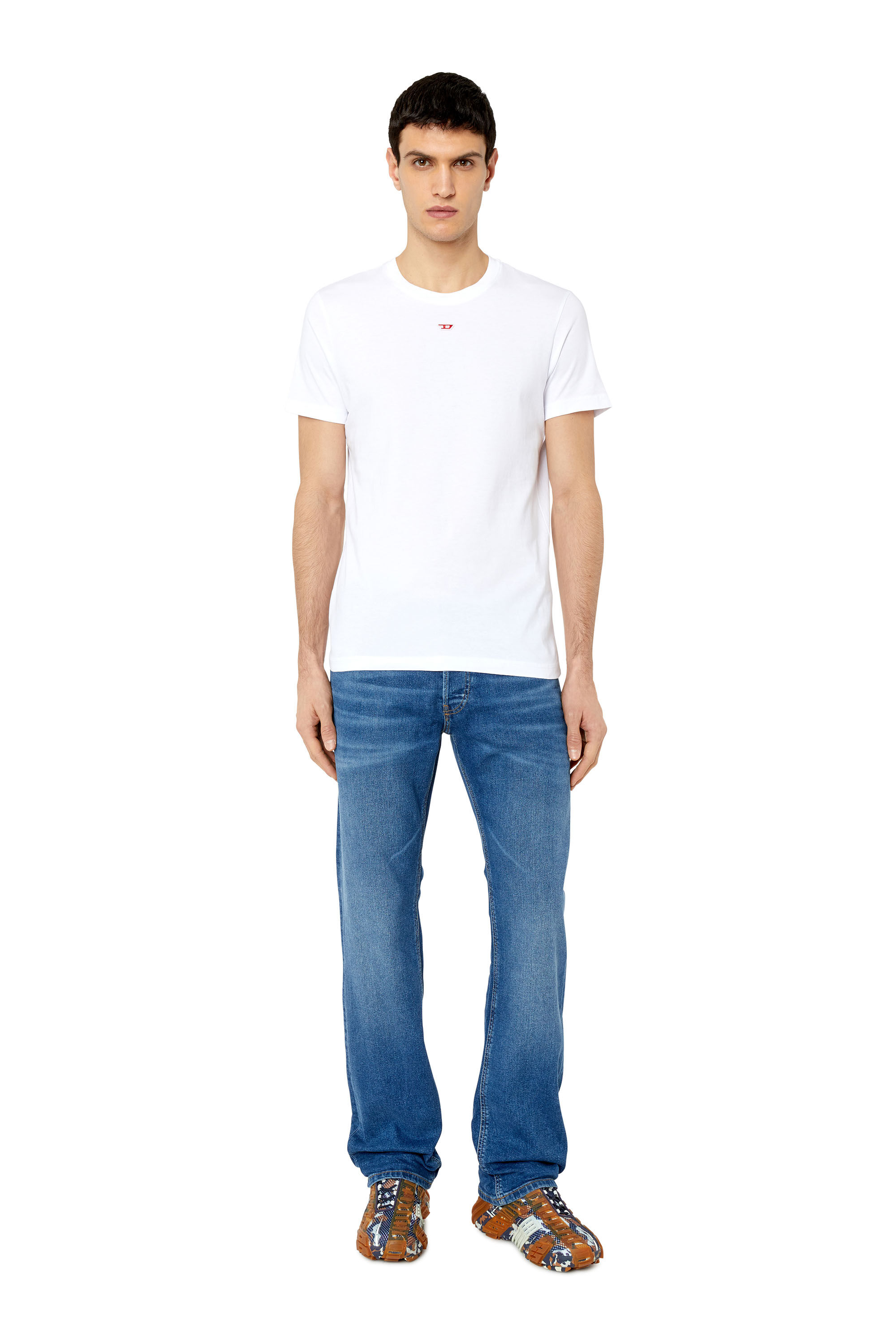 Diesel - Larkee E9A80 Straight Jeans, Medium blue - Image 1