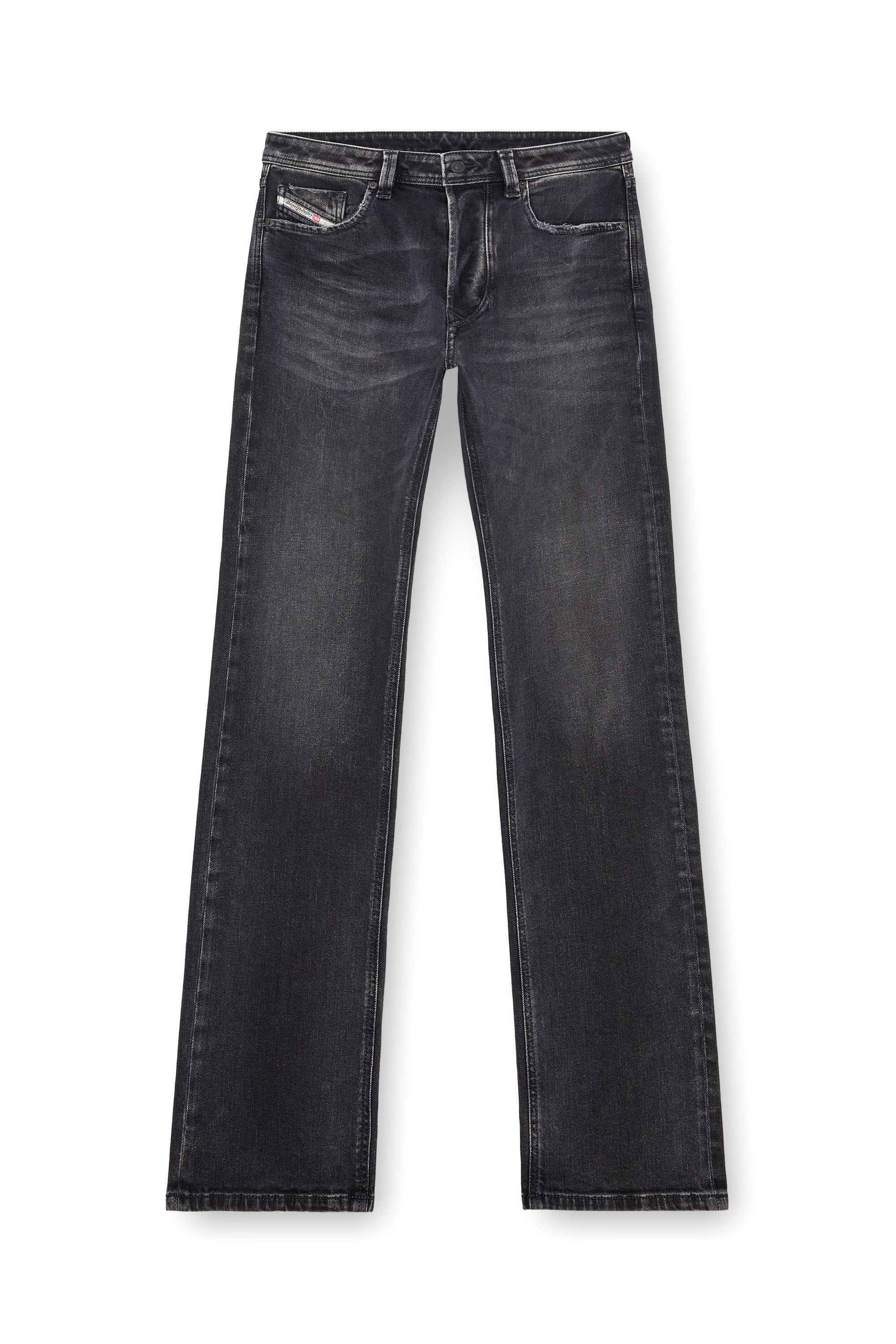 Diesel - Man Straight Jeans 1985 Larkee 09K51, Black/Dark grey - Image 2