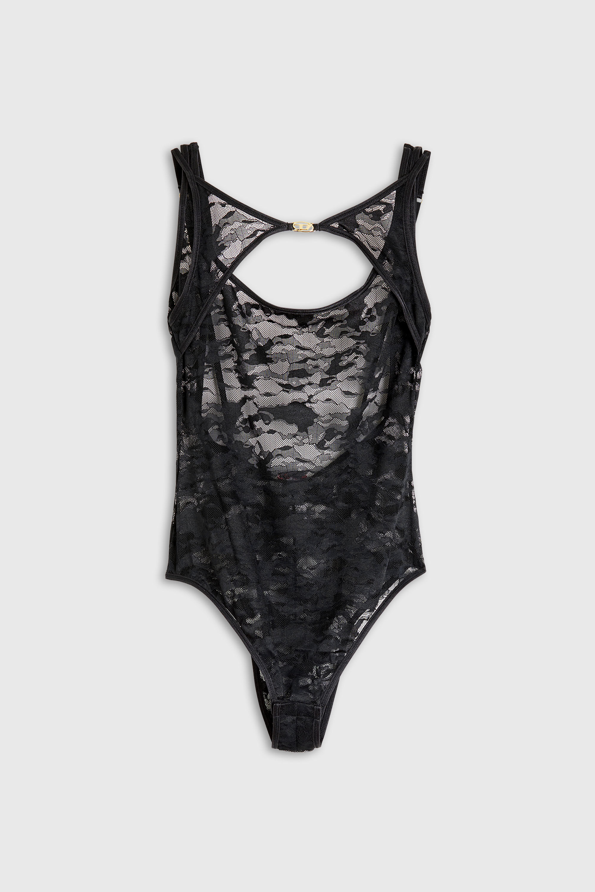 Diesel - LENA-UTLT, Woman's Bodysuit in camo lace in null - 6