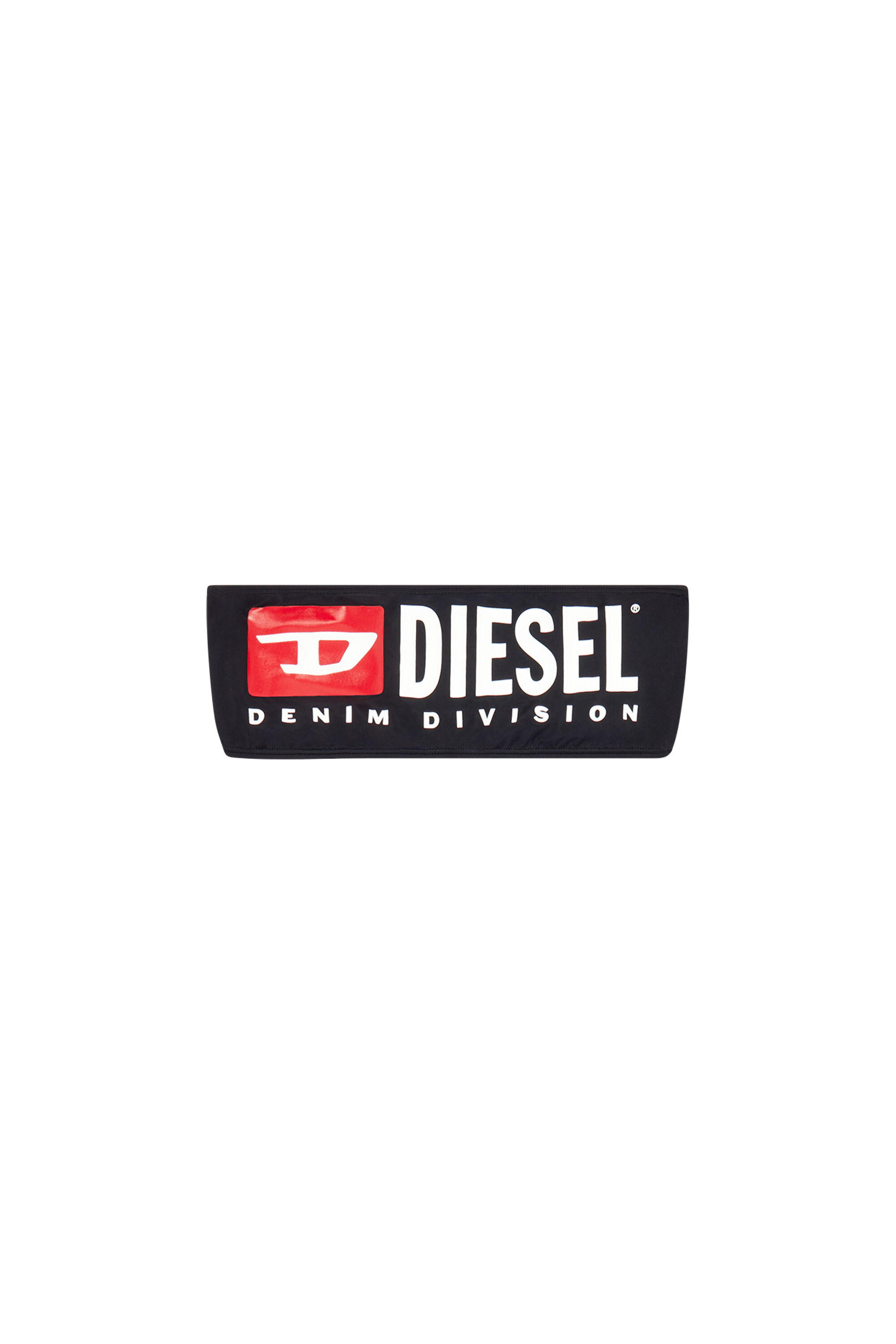 【DIESEL】bfb-bryna ビキニ 上下セット ブラック ロゴ Women's Bandeau bikini top with maxi logo | Black | Diesel