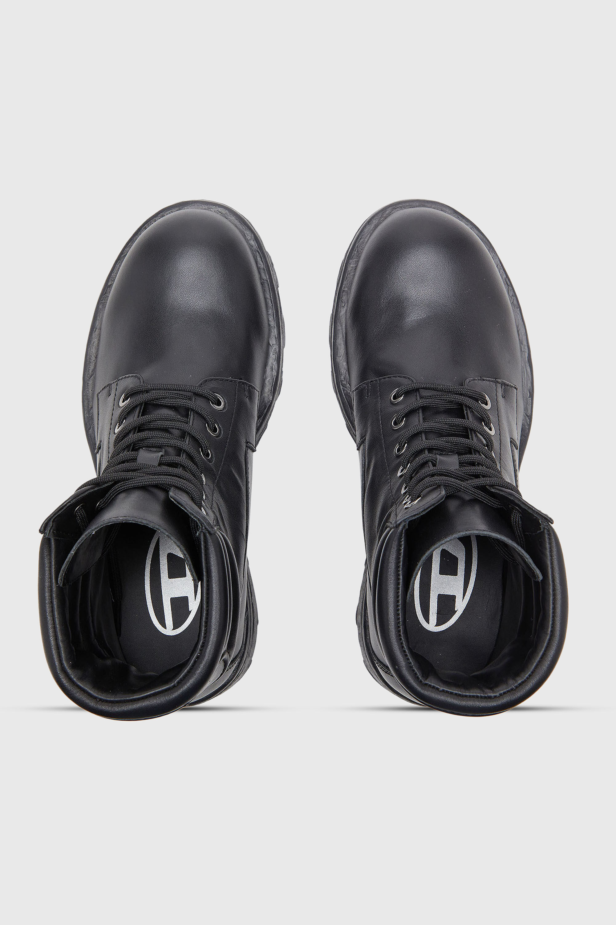 Diesel - D-HAMMER LACE UP, Man's D-Hammer - Combat boots in leather in Black - 4