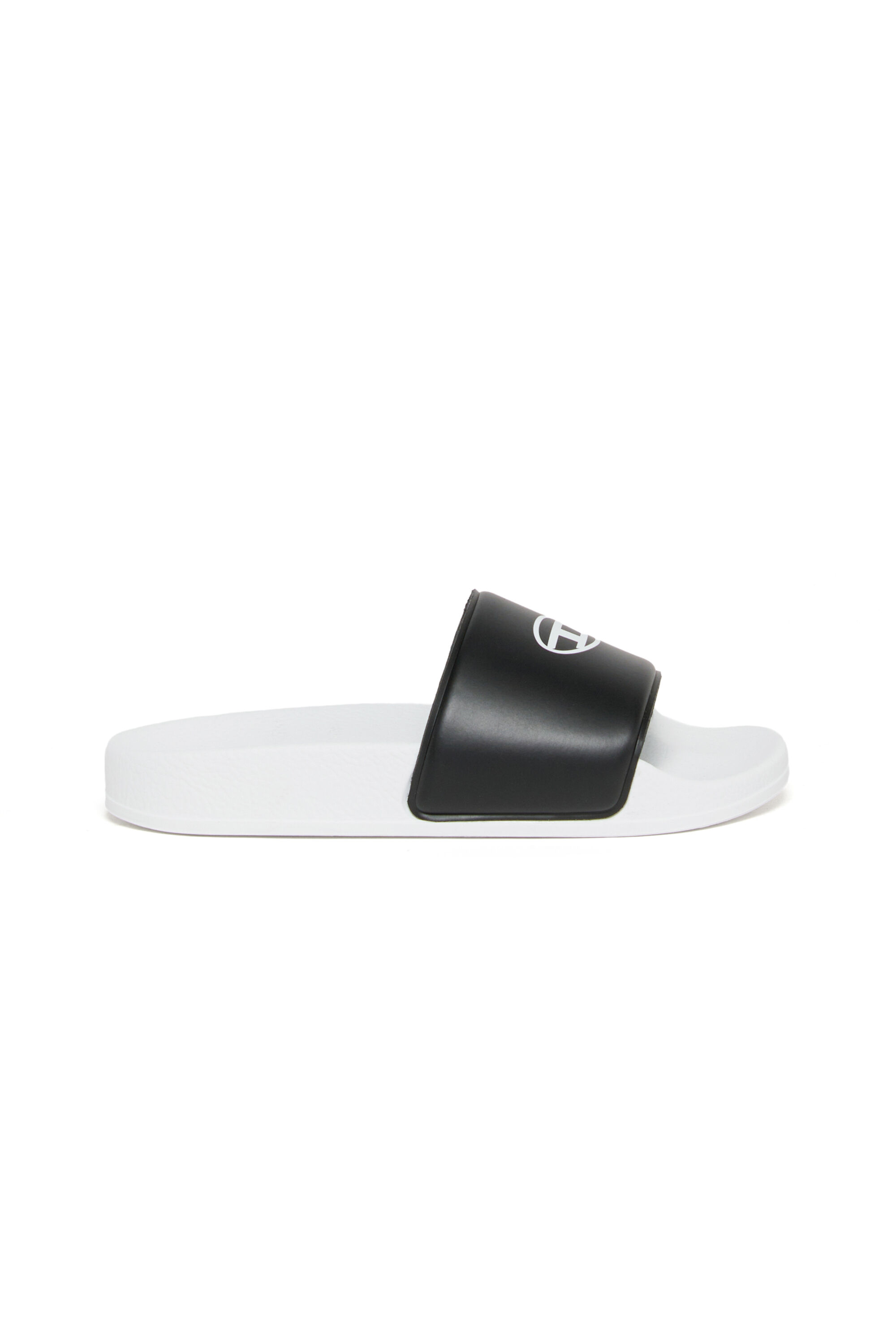 Diesel - SA-BWOVALF, Unisex's SA-BWOVALF-Slides with Oval D logo in White - 1